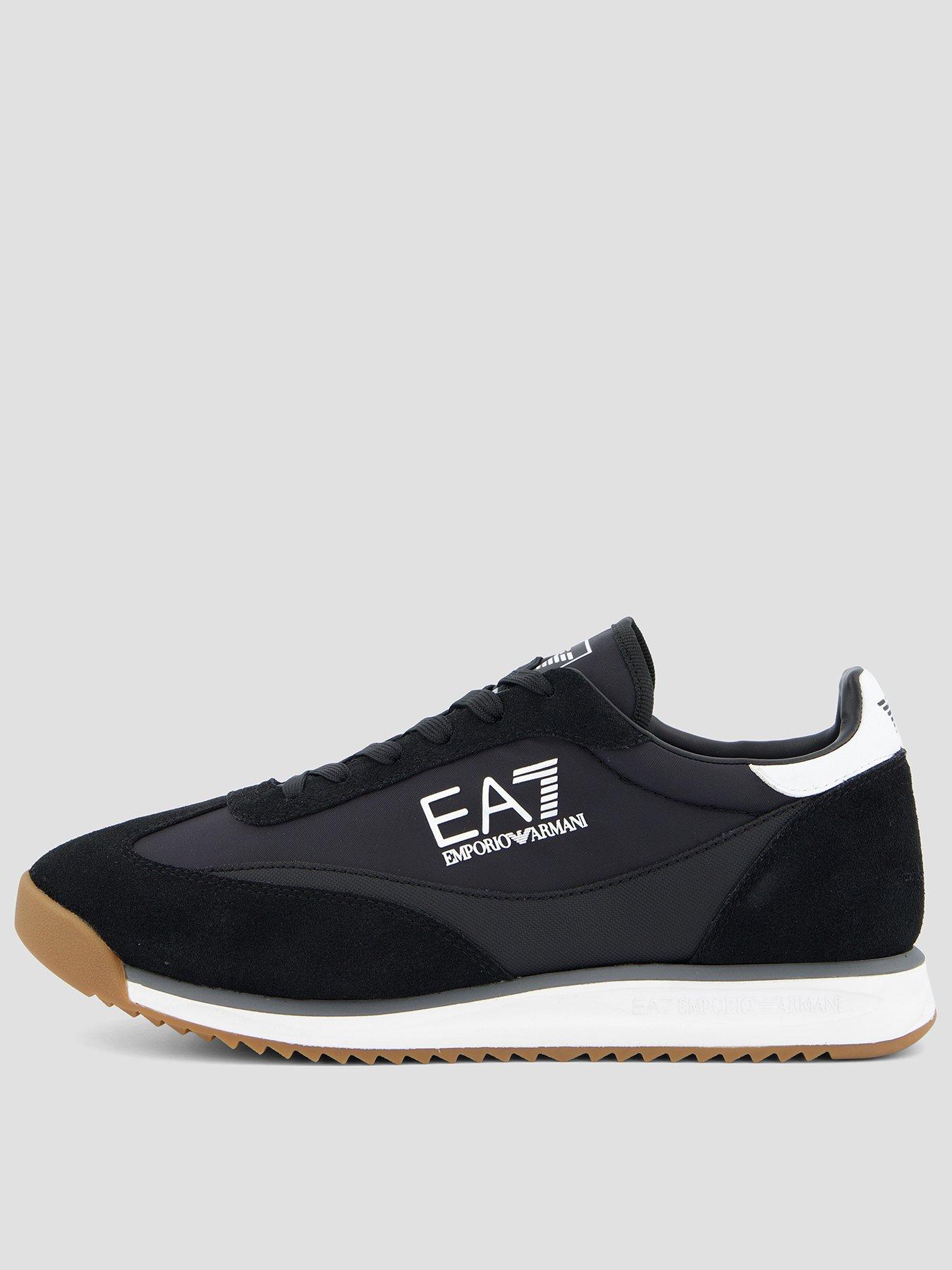 Image 1 of 7 of EA7 Emporio Armani Eclipse Suede Trainers - Black
