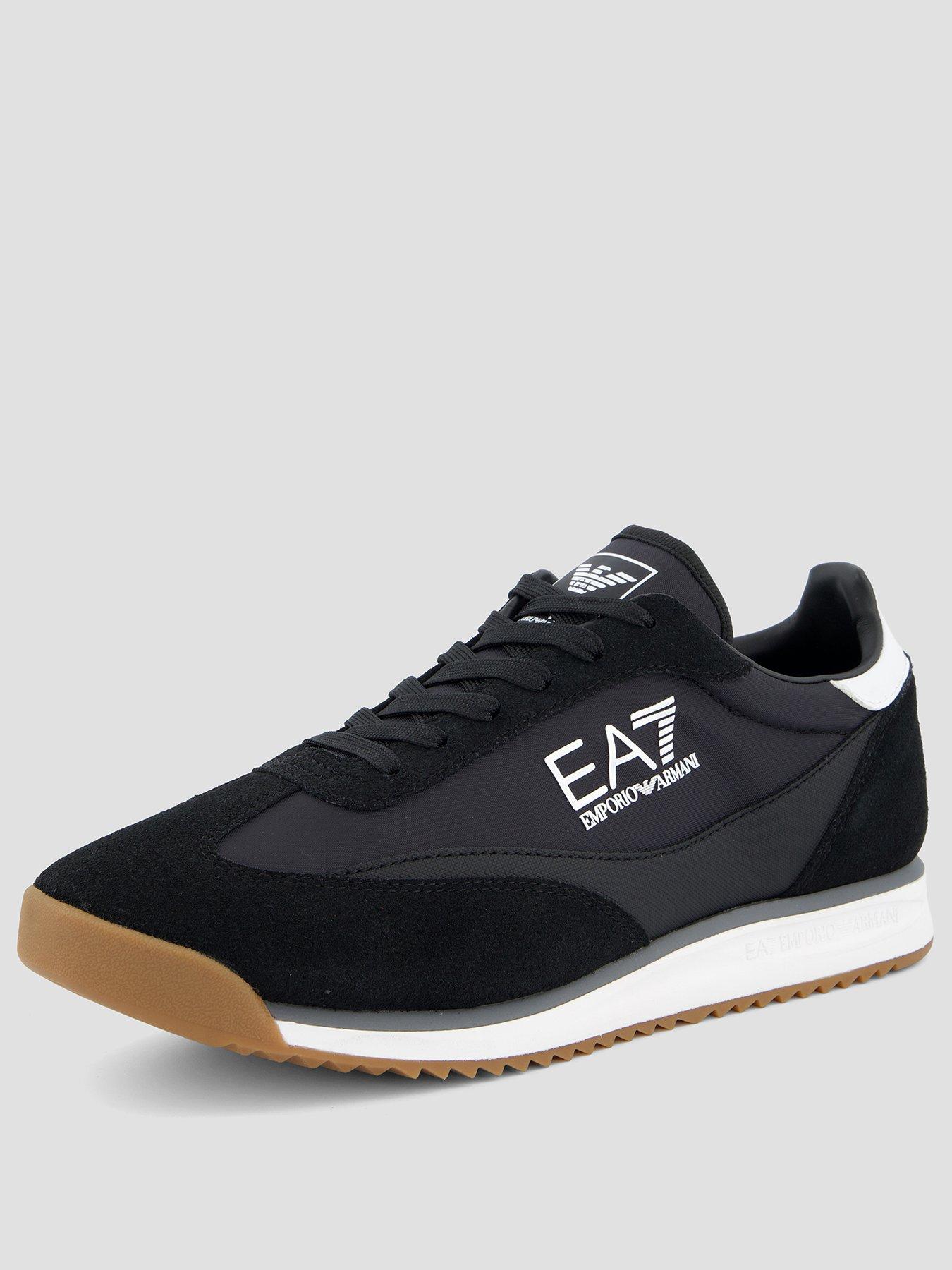 Image 2 of 7 of EA7 Emporio Armani Eclipse Suede Trainers - Black