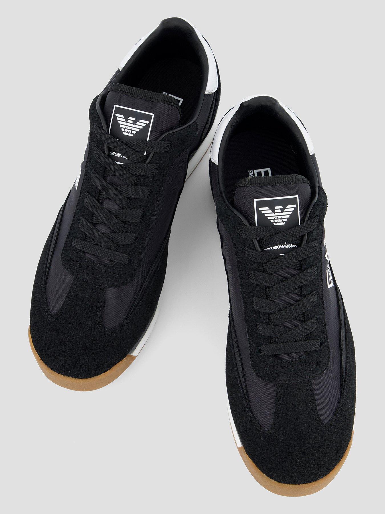 Image 3 of 7 of EA7 Emporio Armani Eclipse Suede Trainers - Black