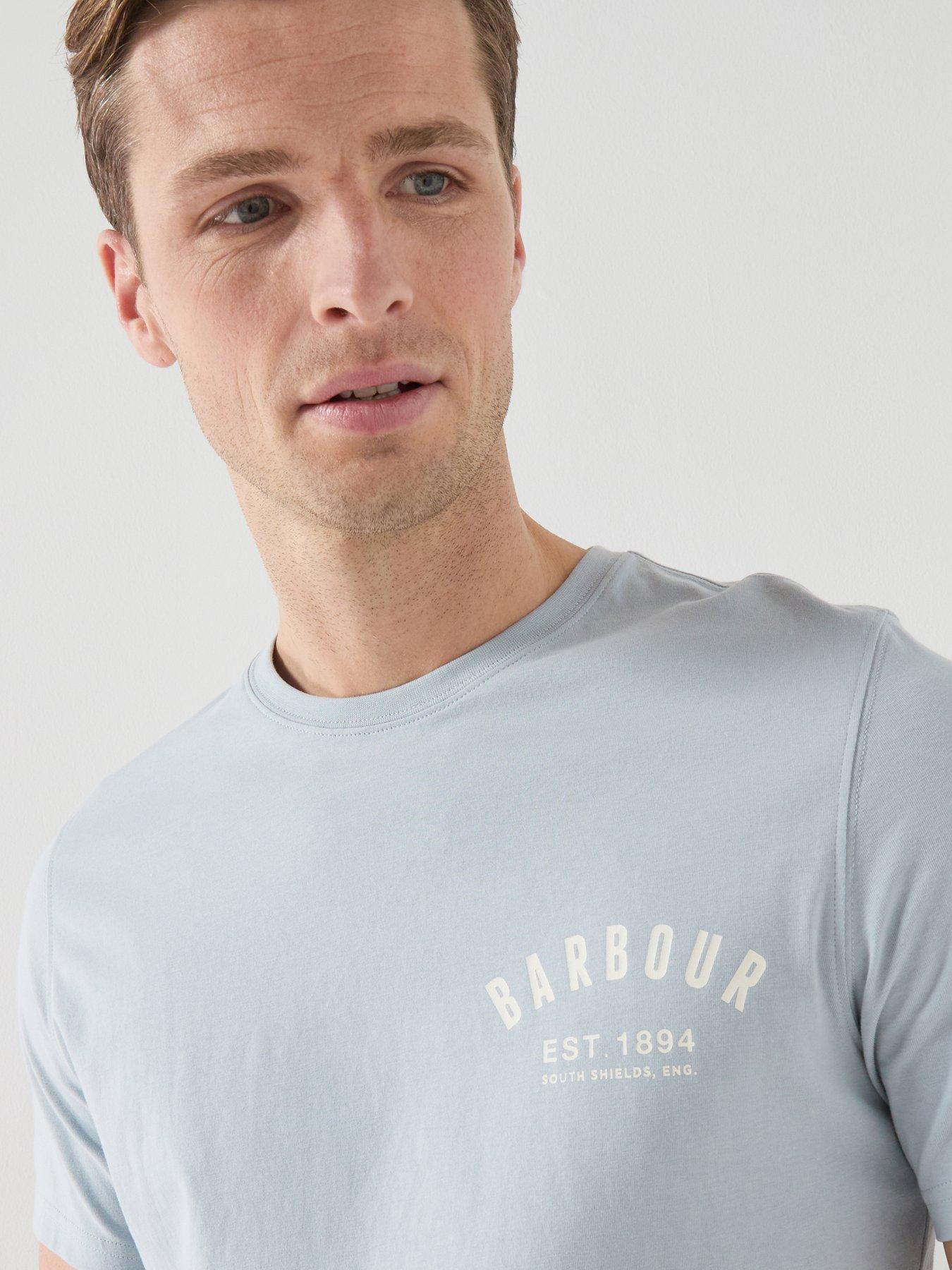 Image 4 of 4 of Barbour Preppy Chest Logo T-Shirt - Blue