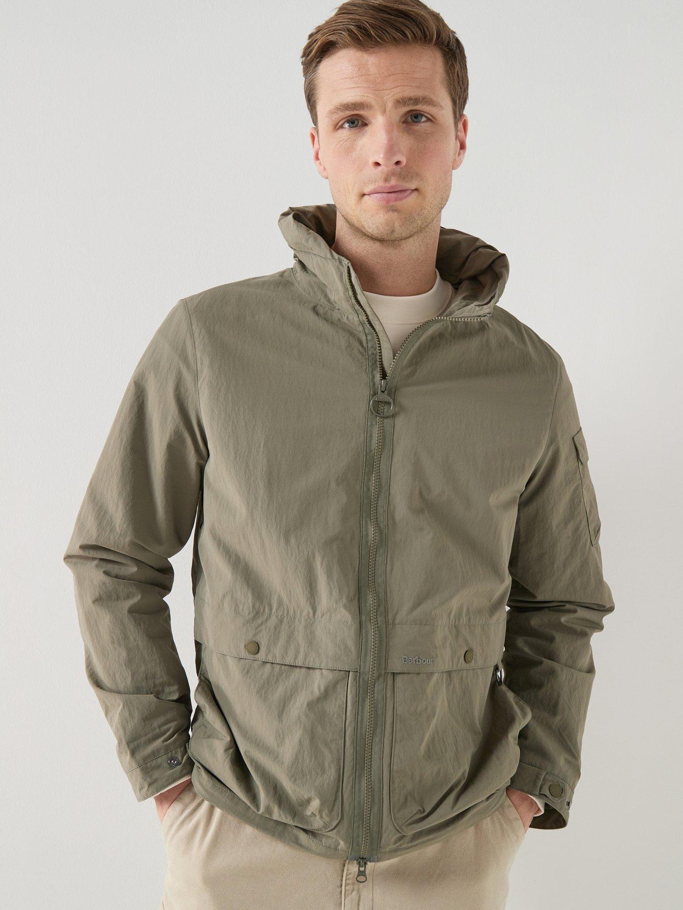  image of barbour-re-engineered-argyll-showerproof-relaxed-jacket-khaki-dark-green