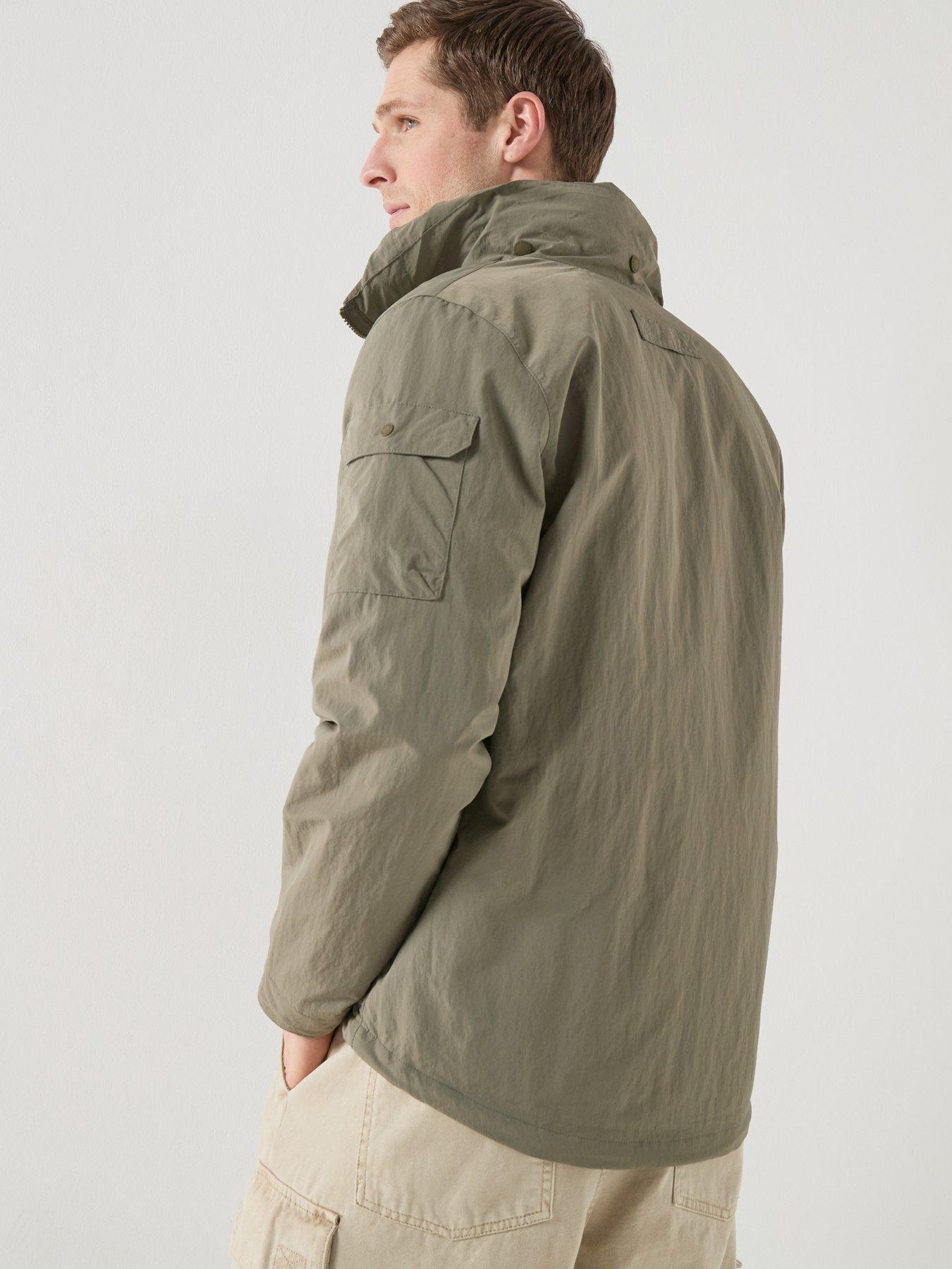 stillFront image of barbour-re-engineered-argyll-showerproof-relaxed-jacket-khaki-dark-green