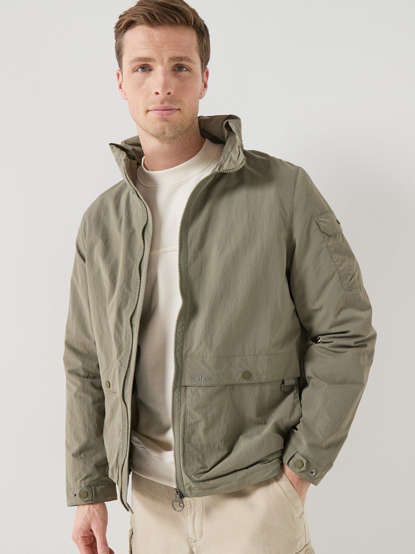  image of barbour-re-engineered-argyll-showerproof-relaxed-jacket-khaki-dark-green