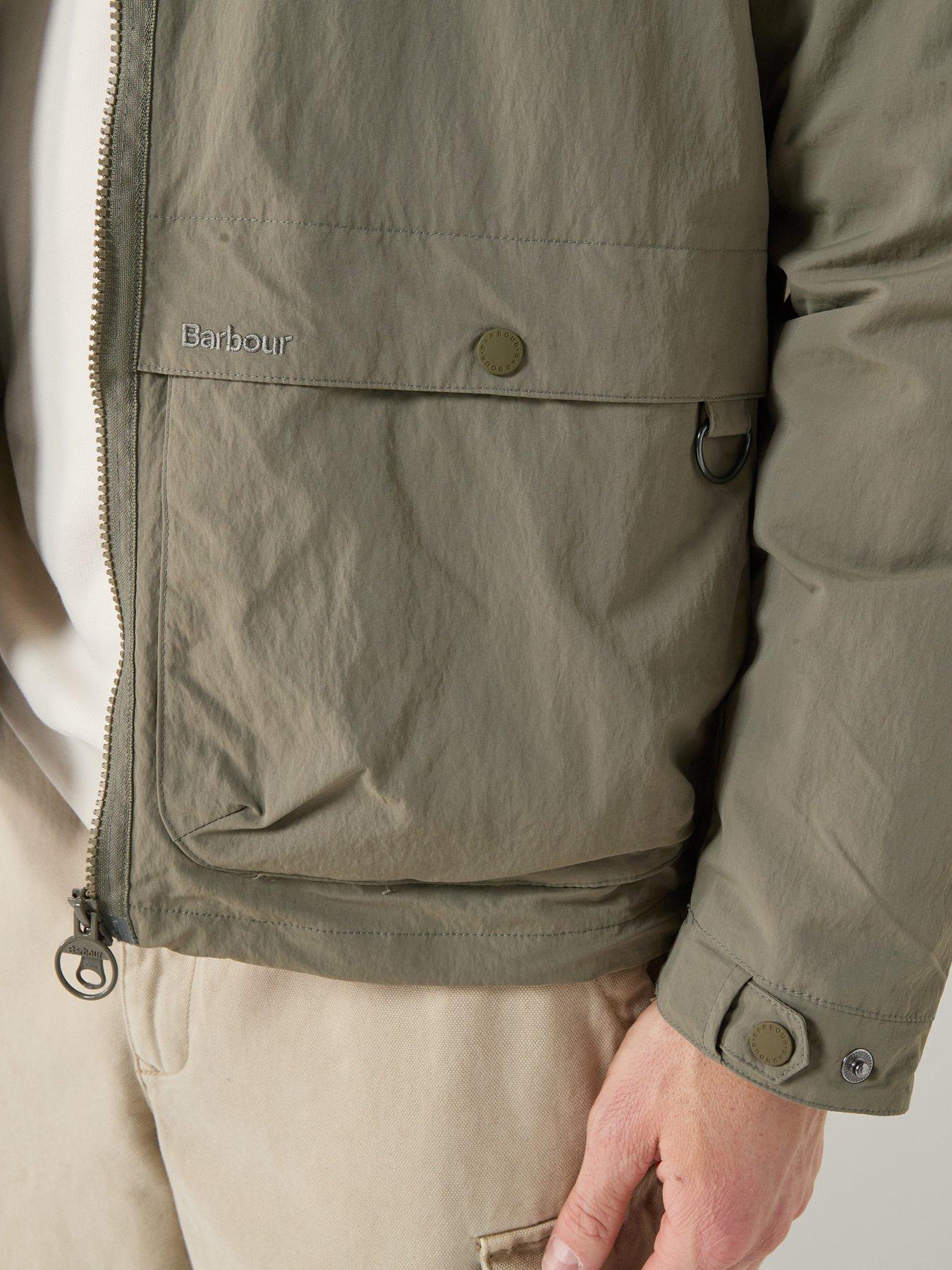  image of barbour-re-engineered-argyll-showerproof-relaxed-jacket-khaki-dark-green
