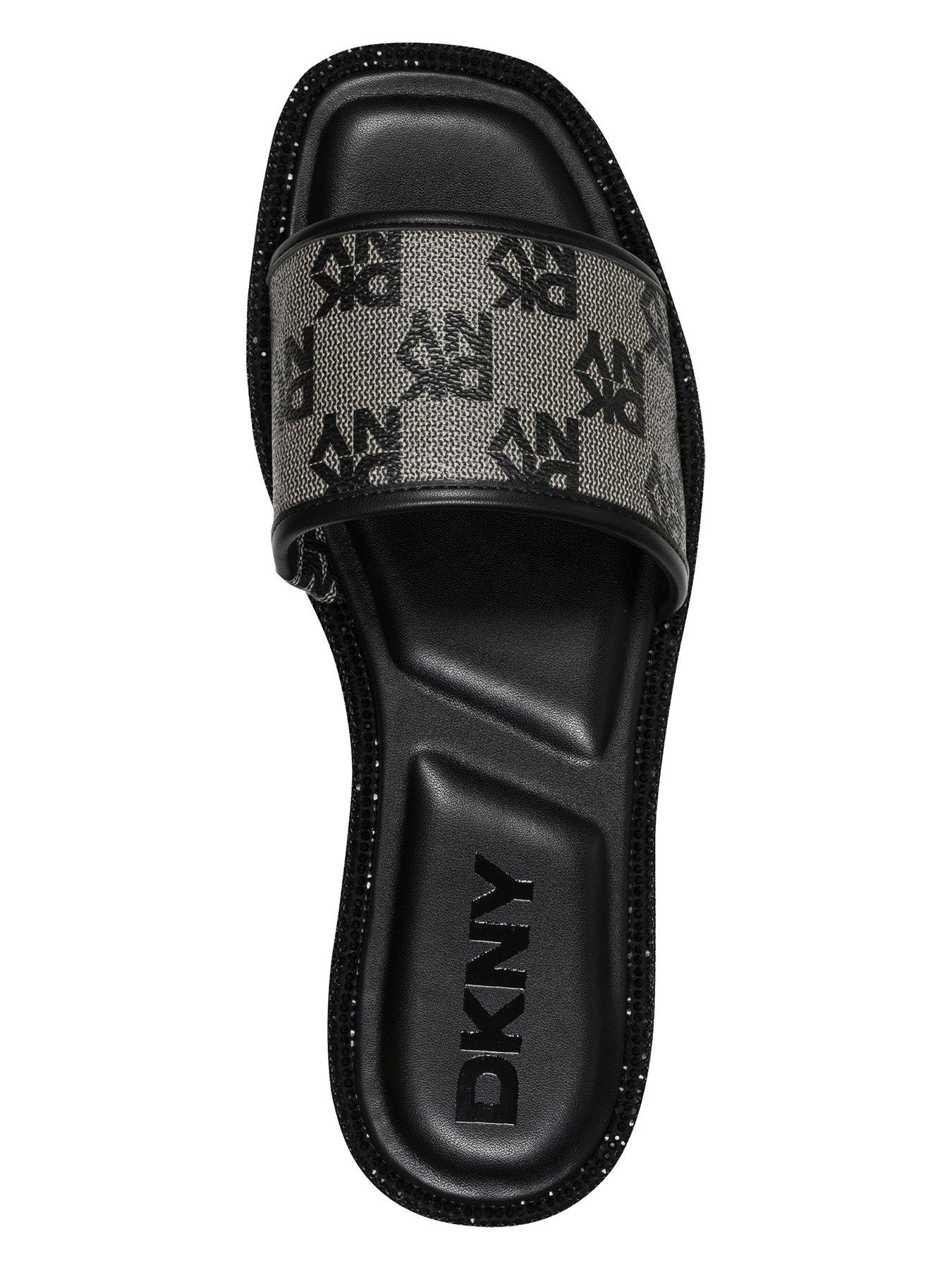  image of dkny-badin-flat-sliders-5mm-black