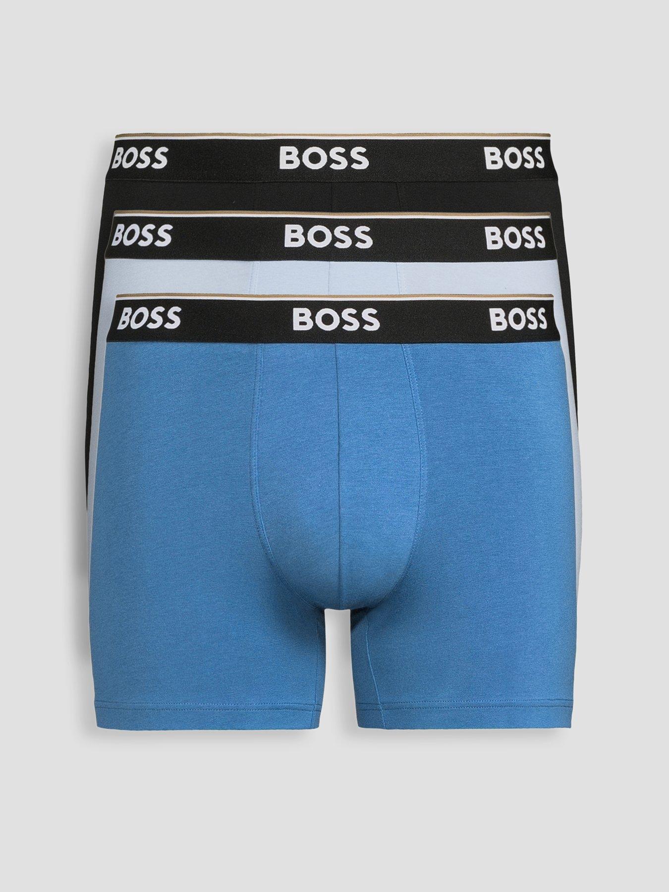 Image 1 of 4 of BOSS 3 Pack Power Boxer Briefs - Blue
