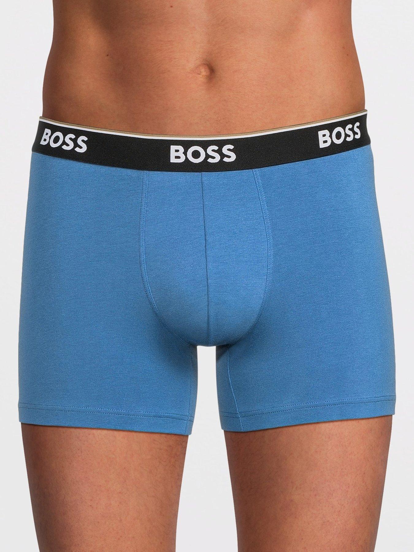 Image 2 of 4 of BOSS 3 Pack Power Boxer Briefs - Blue