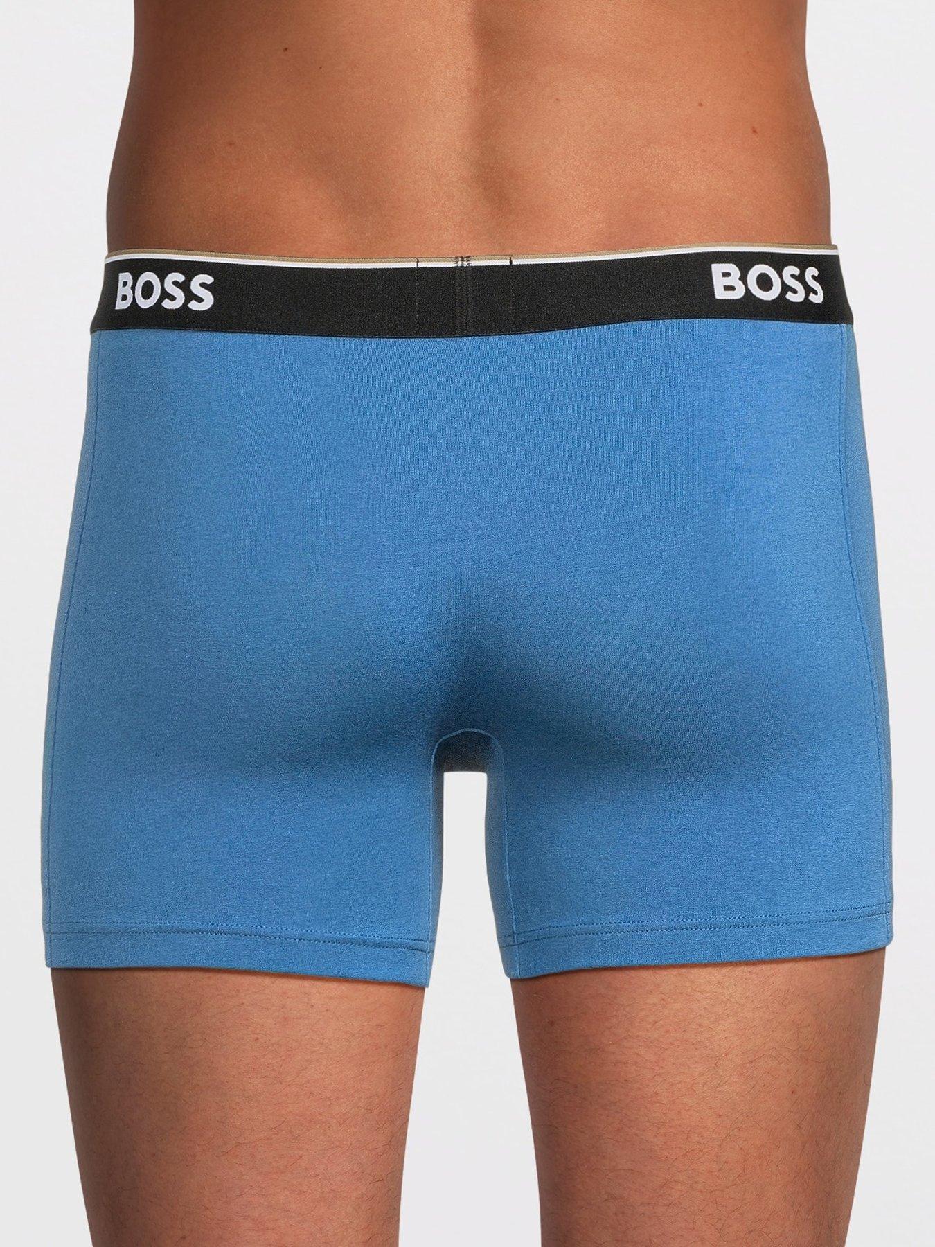 Image 3 of 4 of BOSS 3 Pack Power Boxer Briefs - Blue