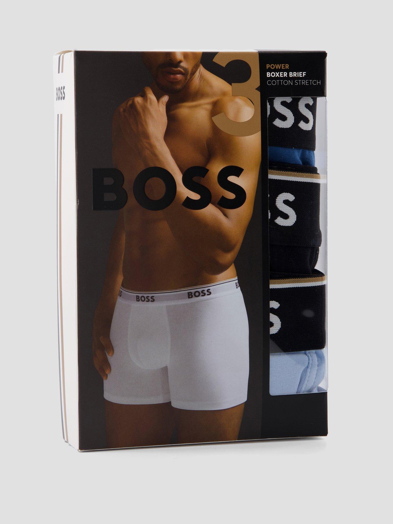 Image 4 of 4 of BOSS 3 Pack Power Boxer Briefs - Blue