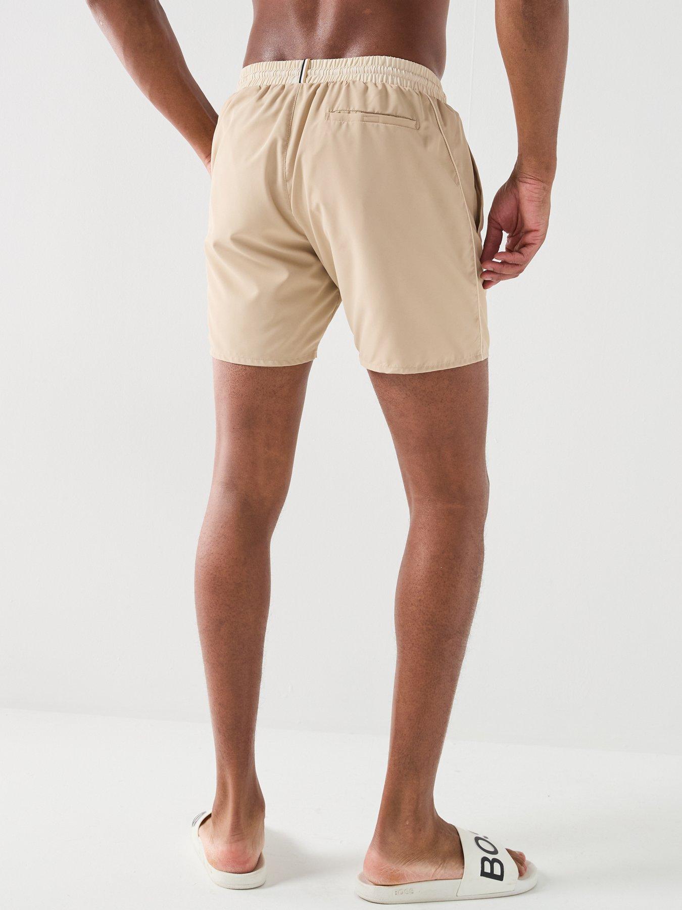 stillFront image of boss-starfish-swim-shorts-light-beige