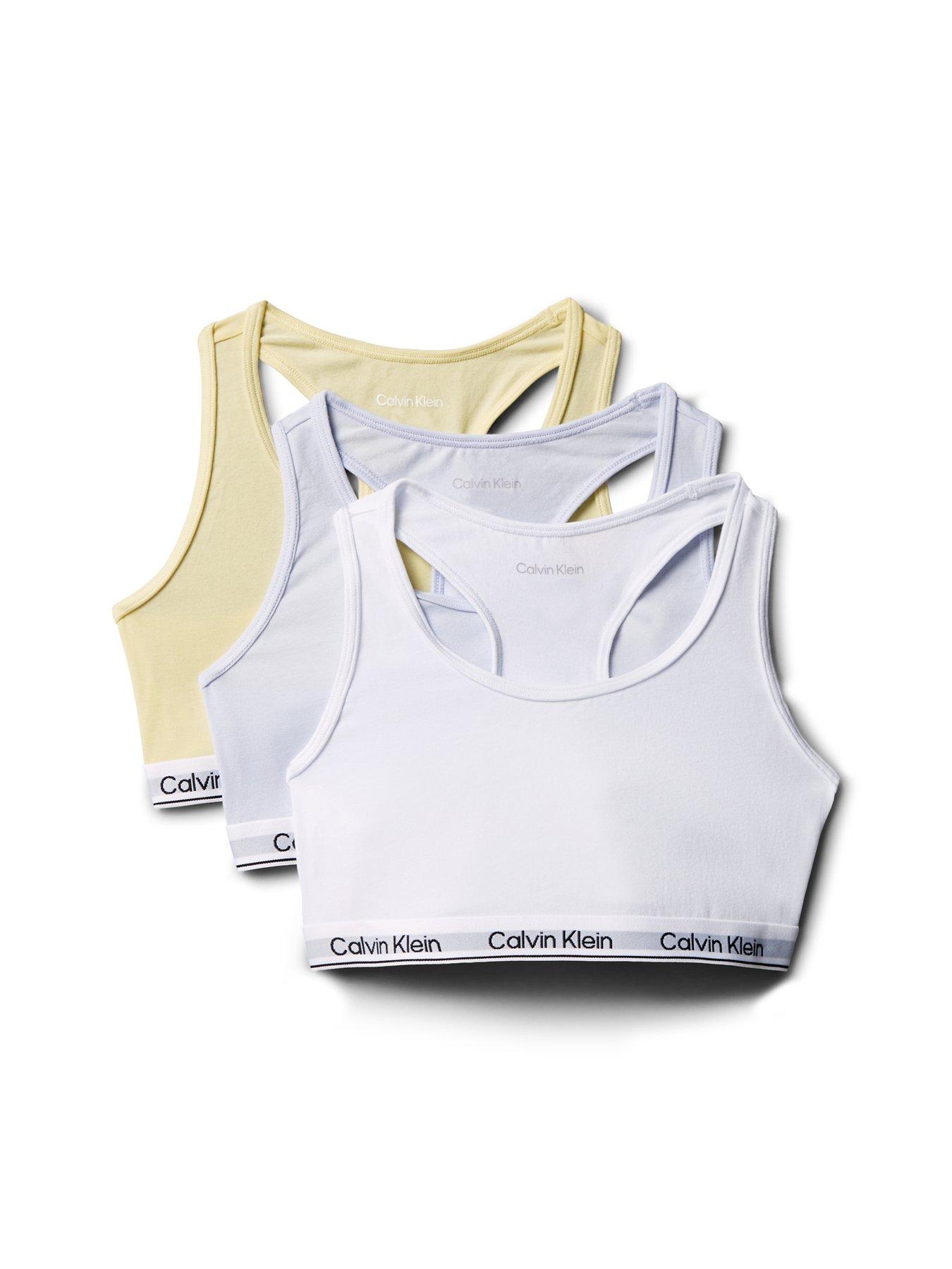 Image 1 of 2 of Calvin Klein Girls 3 Pack Modern Cotton Bralette - Multi