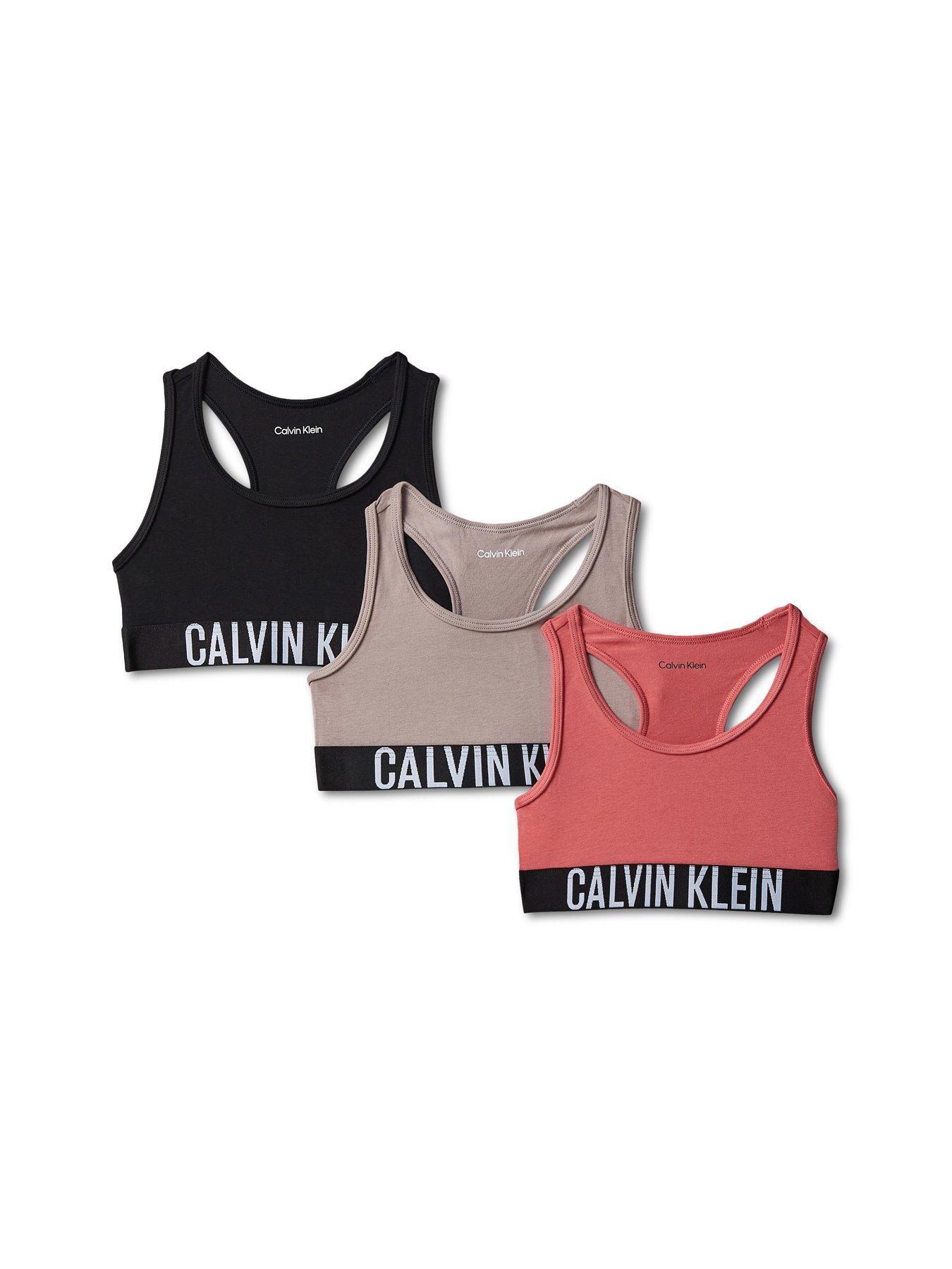 Calvin Klein Girls 3 Pack Intense Power Bralette - Multi