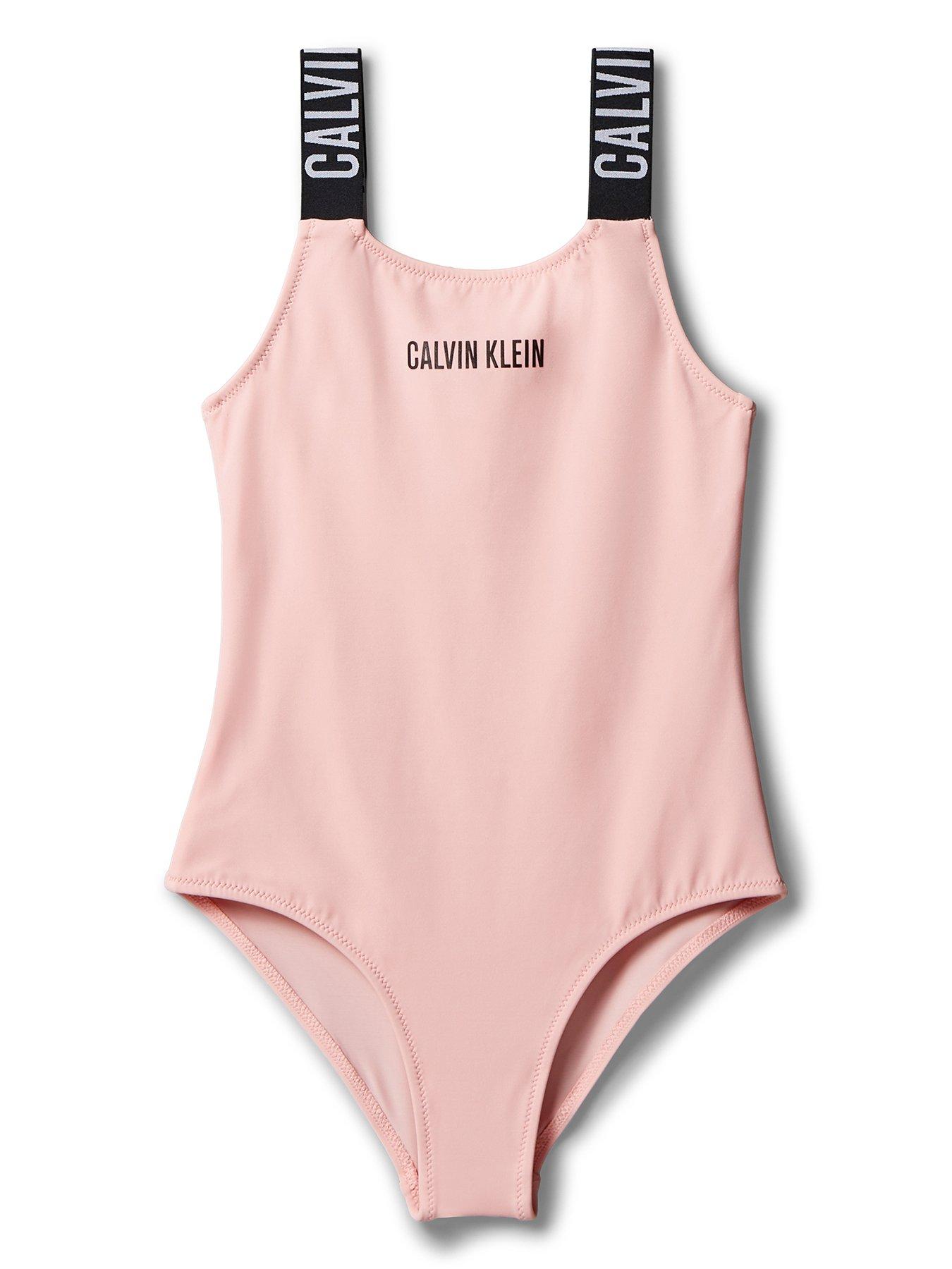 Image 1 of 2 of Calvin Klein Girls Swimsuit - Pink