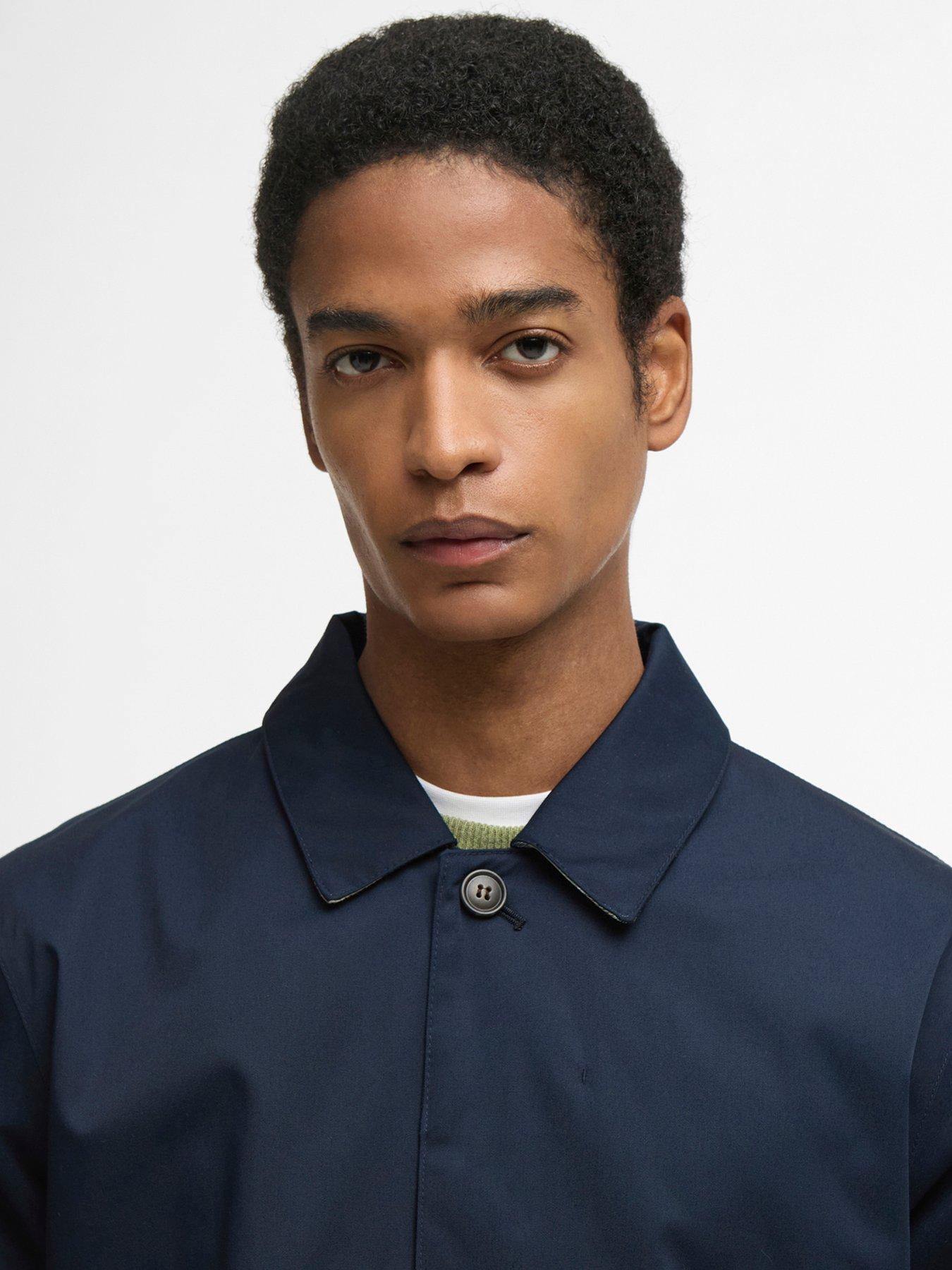 Image 4 of 7 of Barbour Rokig Waterproof Mac Jacket - Navy