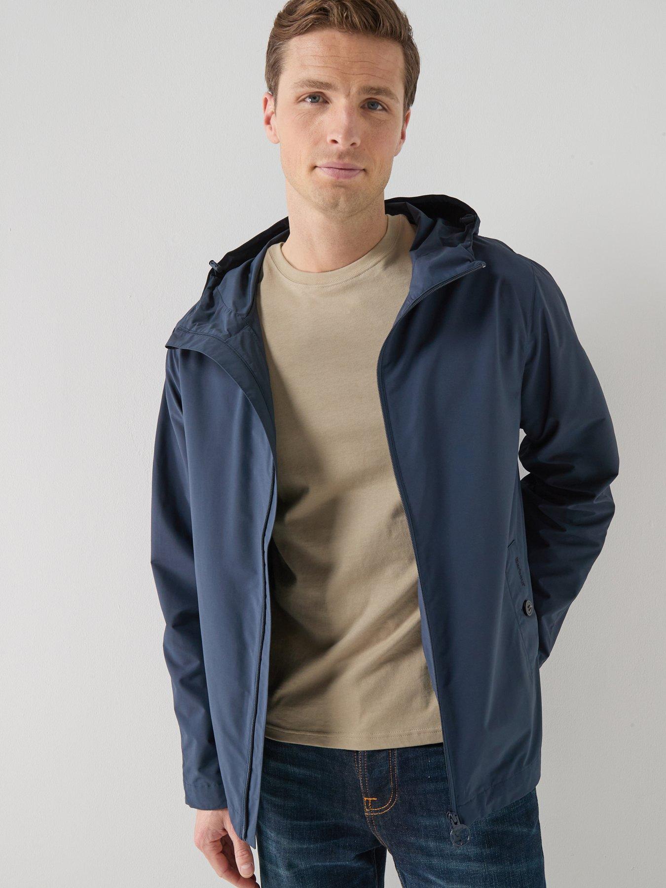 Barbour Modern Rokig Hooded Showerproof Jacket - Navy