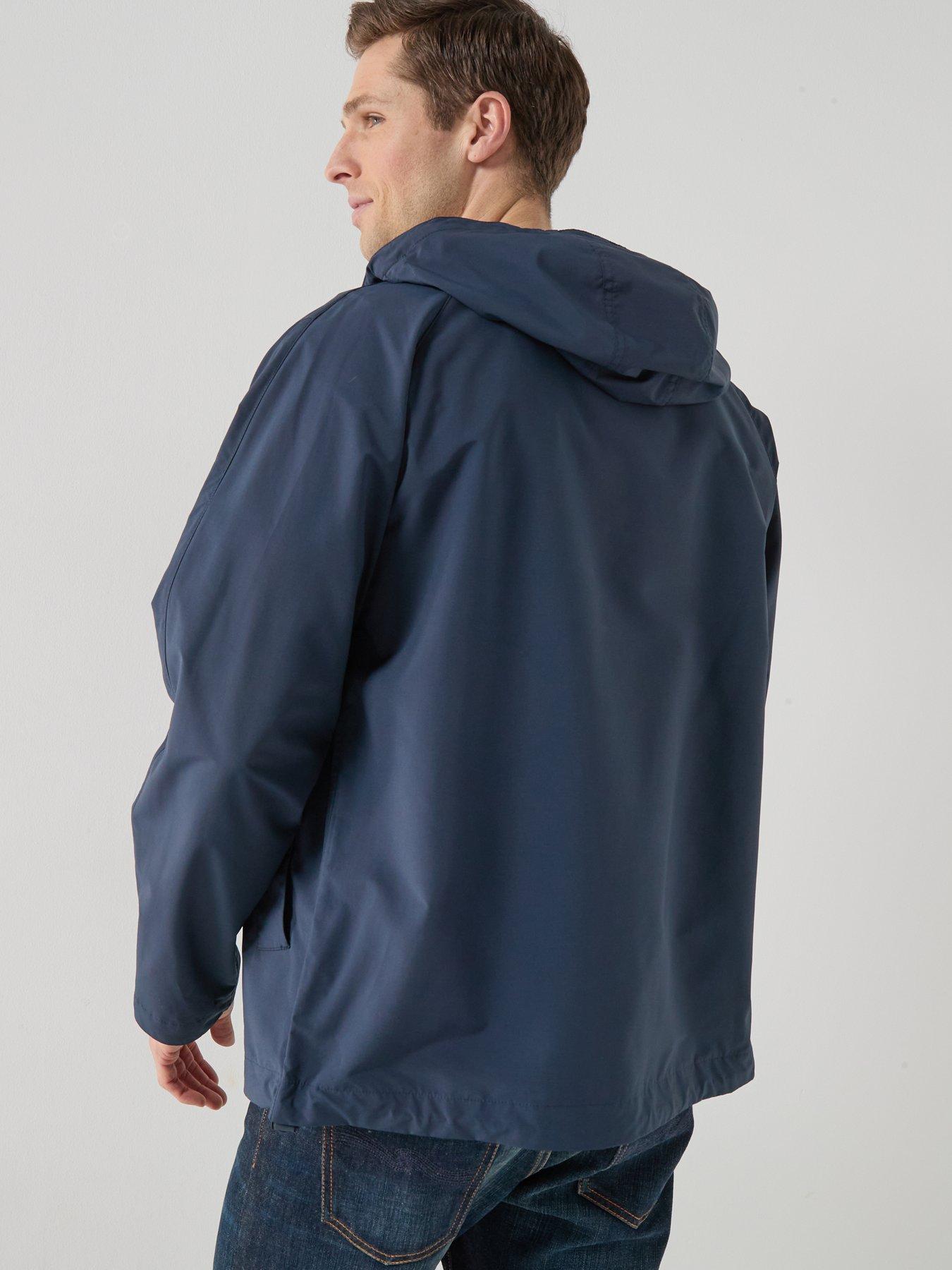  image of barbour-modern-rokig-hooded-showerproof-jacket-navy
