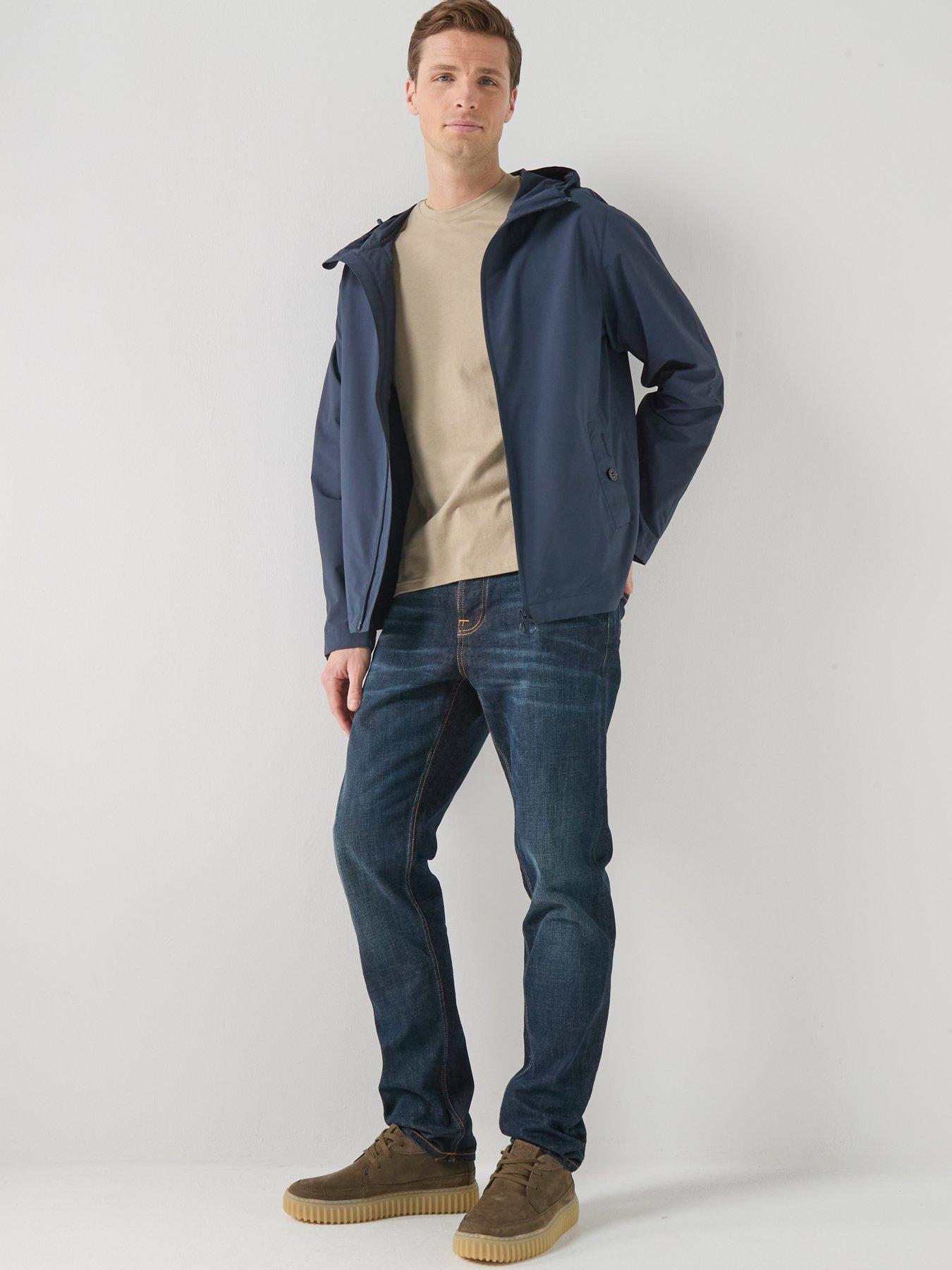  image of barbour-modern-rokig-hooded-showerproof-jacket-navy