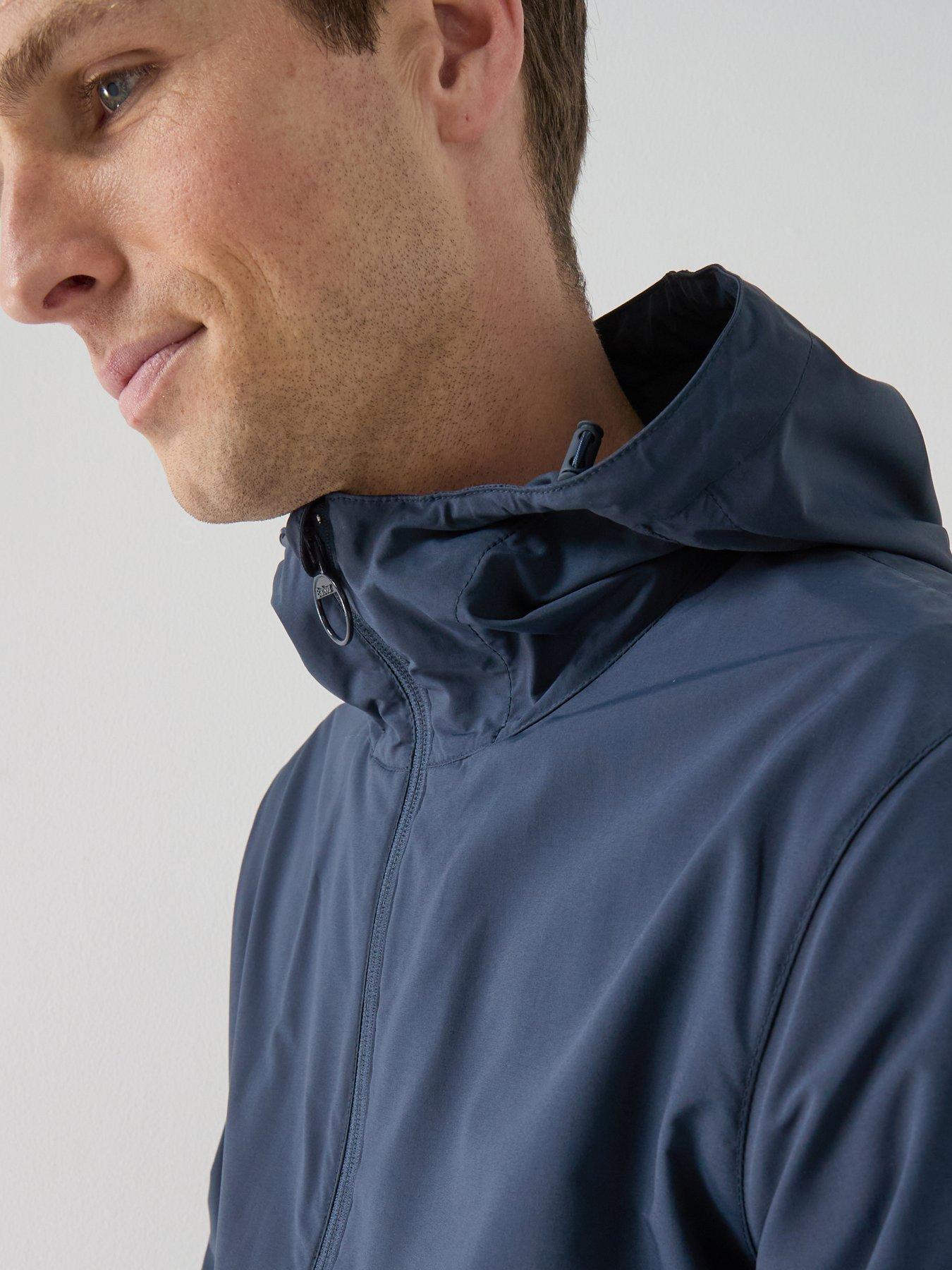 image of barbour-modern-rokig-hooded-showerproof-jacket-navy