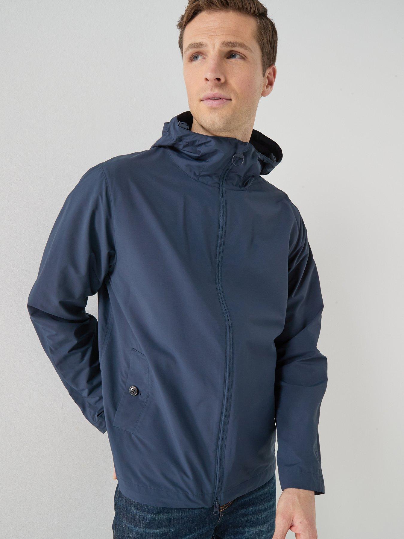  image of barbour-modern-rokig-hooded-showerproof-jacket-navy