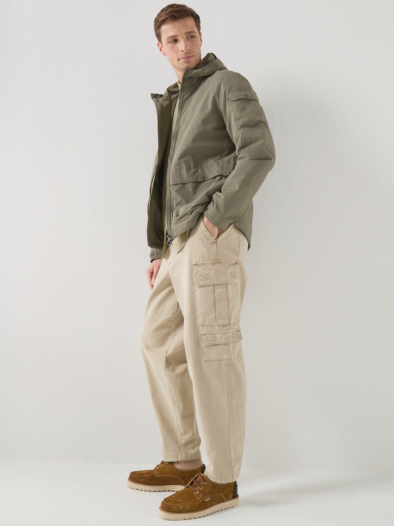  image of barbour-modern-rokig-hooded-showerproof-jacket-khaki