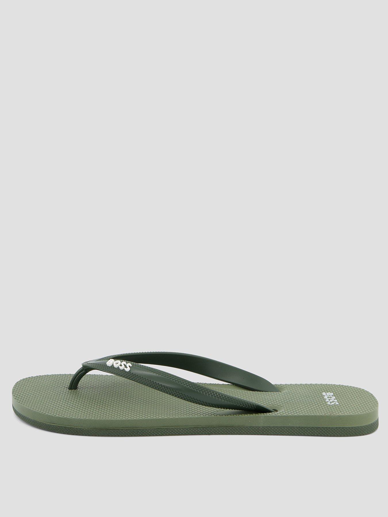 Image 2 of 7 of BOSS Tracy Flip Flop - Green