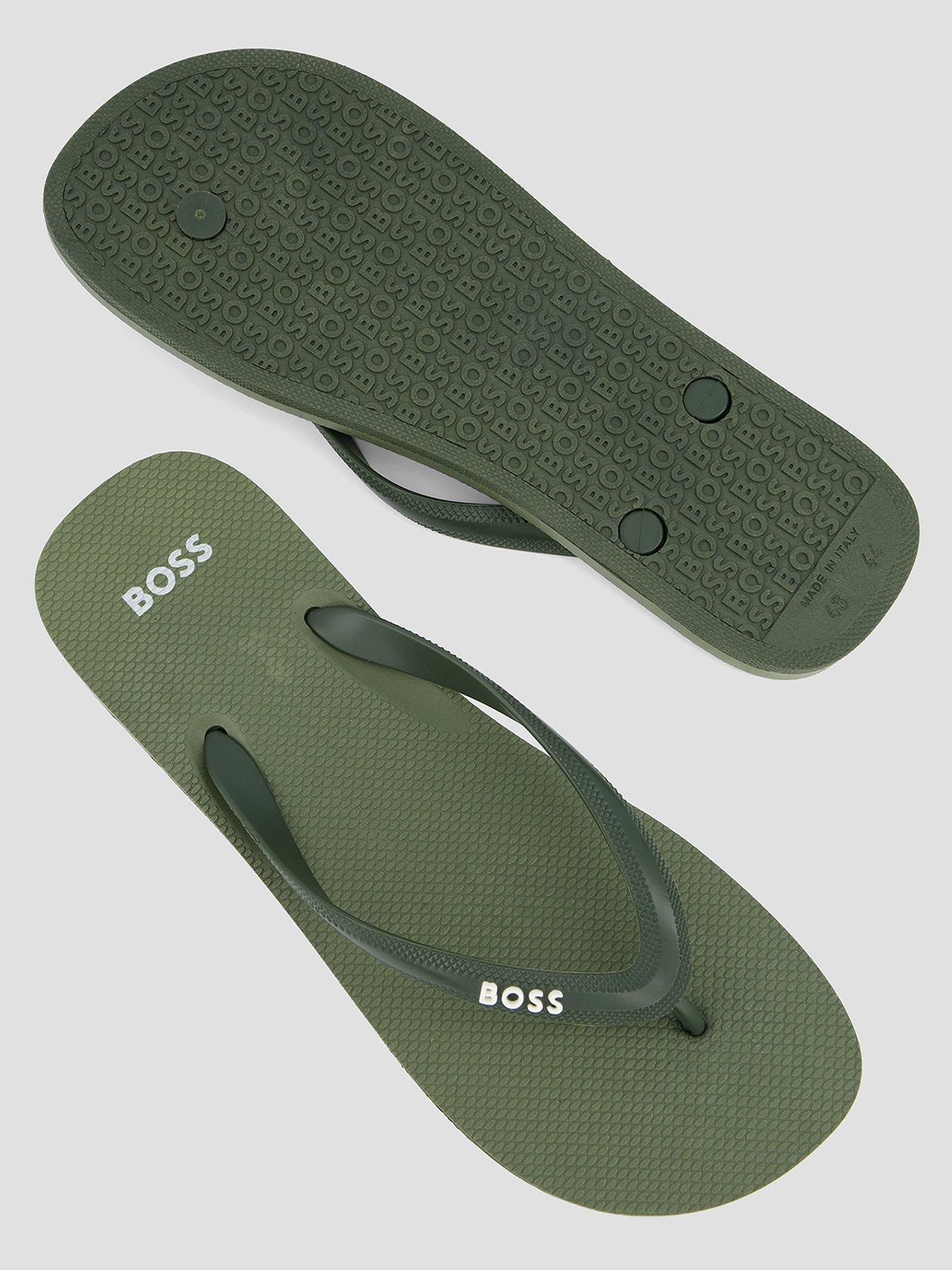 Image 4 of 7 of BOSS Tracy Flip Flop - Green