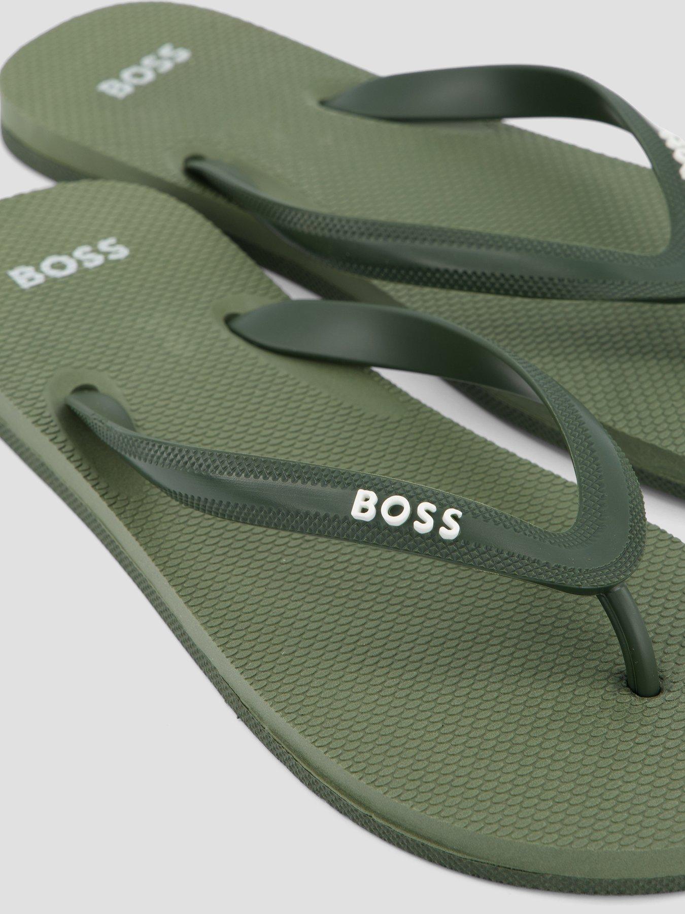 Image 5 of 7 of BOSS Tracy Flip Flop - Green