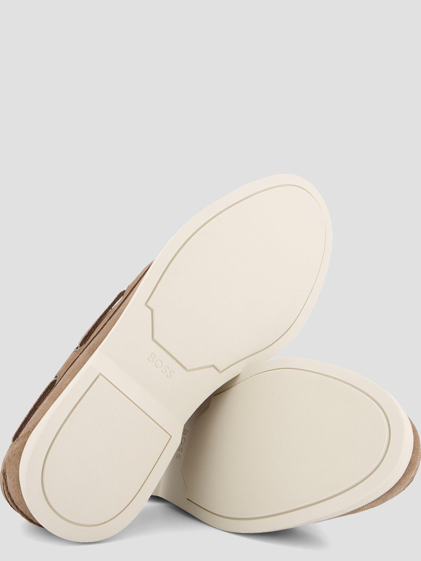  image of boss-sienne-suede-boat-shoes-beige