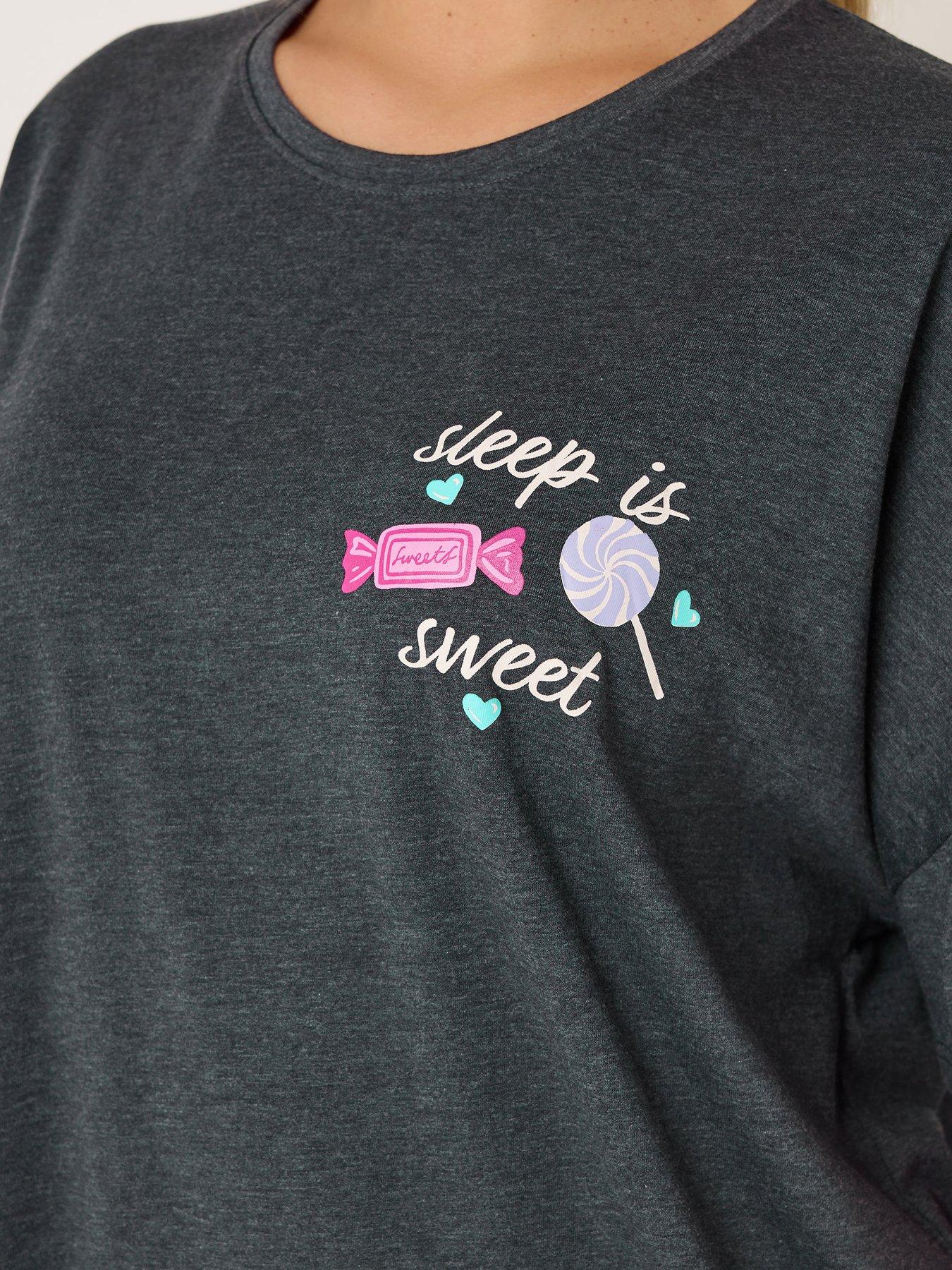  image of yours-curve-sleep-is-sweet-pyjama-set-grey