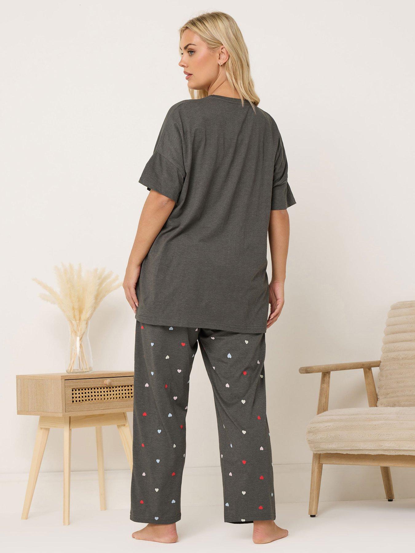  image of yours-curve-weekend-coffee-pyjama-set-brown