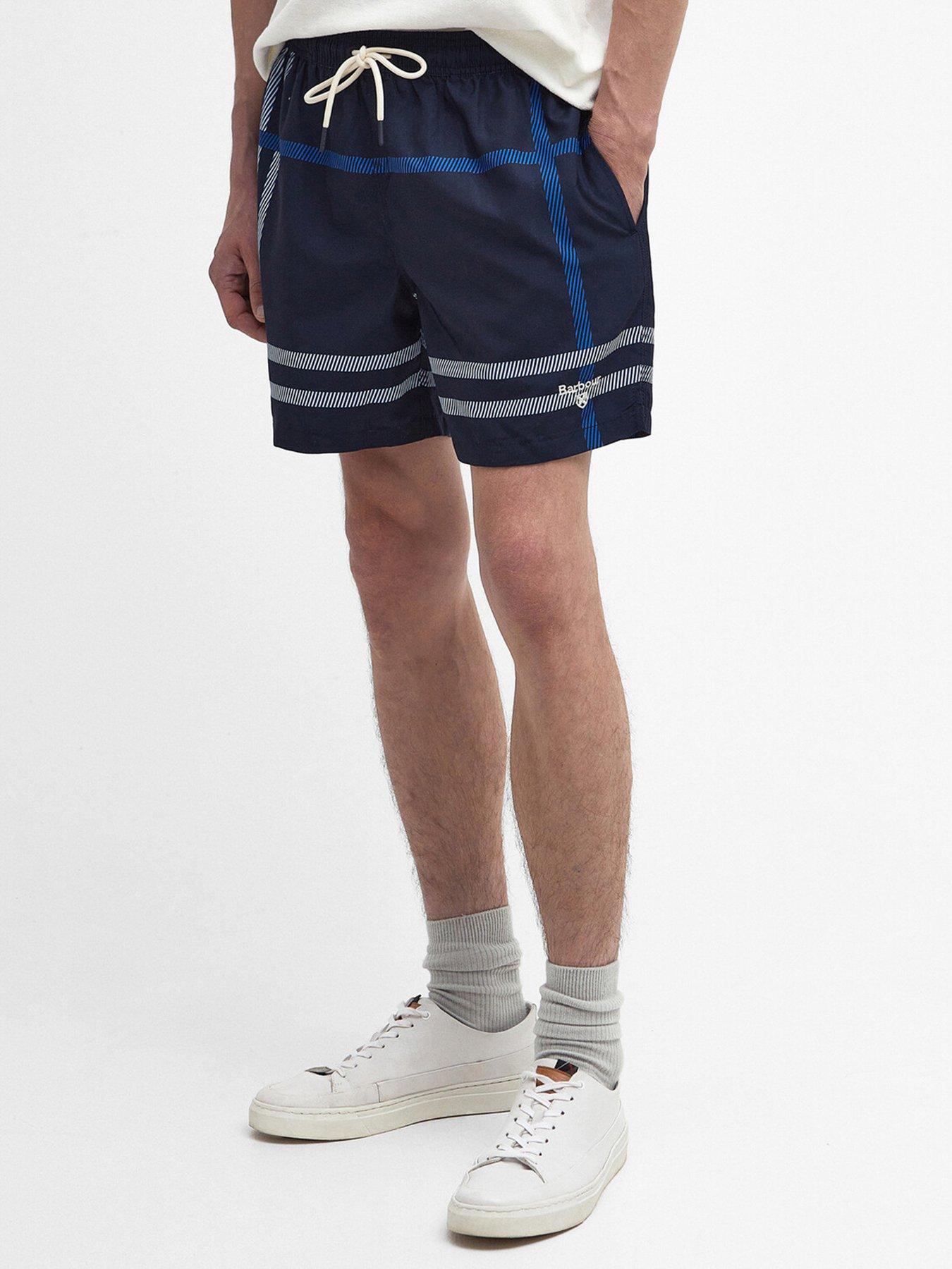 Barbour Twain Tartan Swim Shorts - Navy