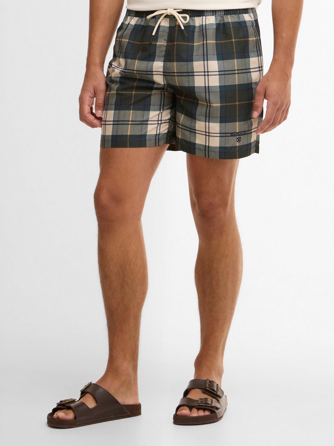 Image 1 of 6 of Barbour Staple Tartan Swim Shorts - Dark Multi