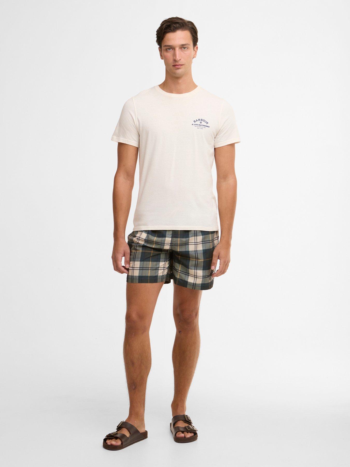 Image 3 of 6 of Barbour Staple Tartan Swim Shorts - Dark Multi