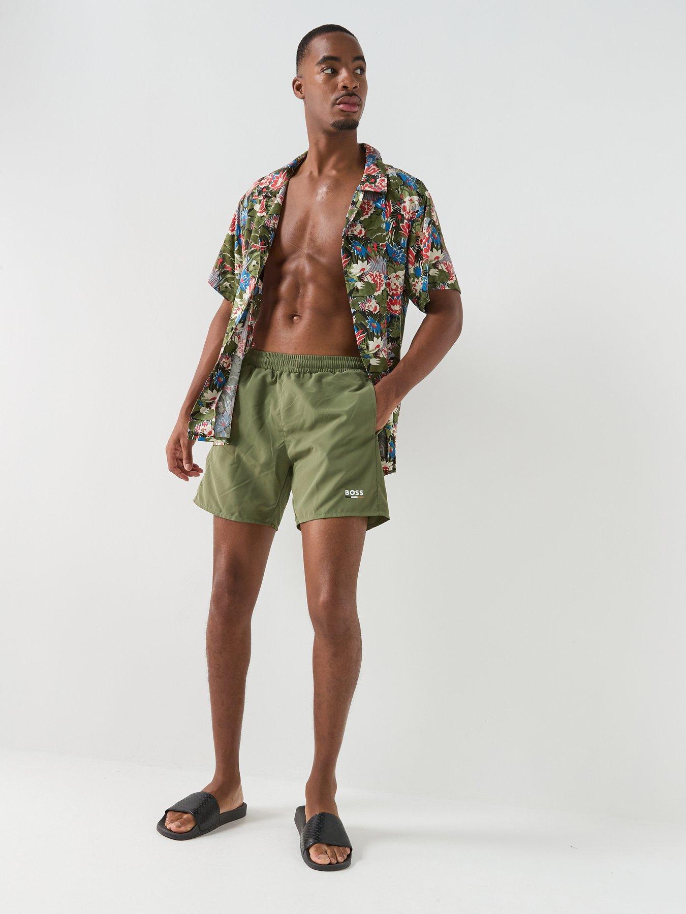  image of boss-swordfish-swim-shorts-dark-green