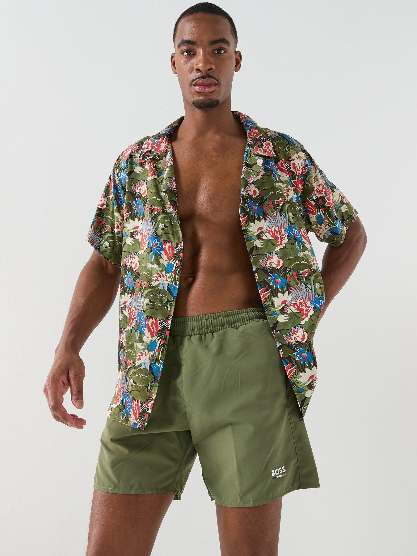 image of boss-swordfish-swim-shorts-dark-green