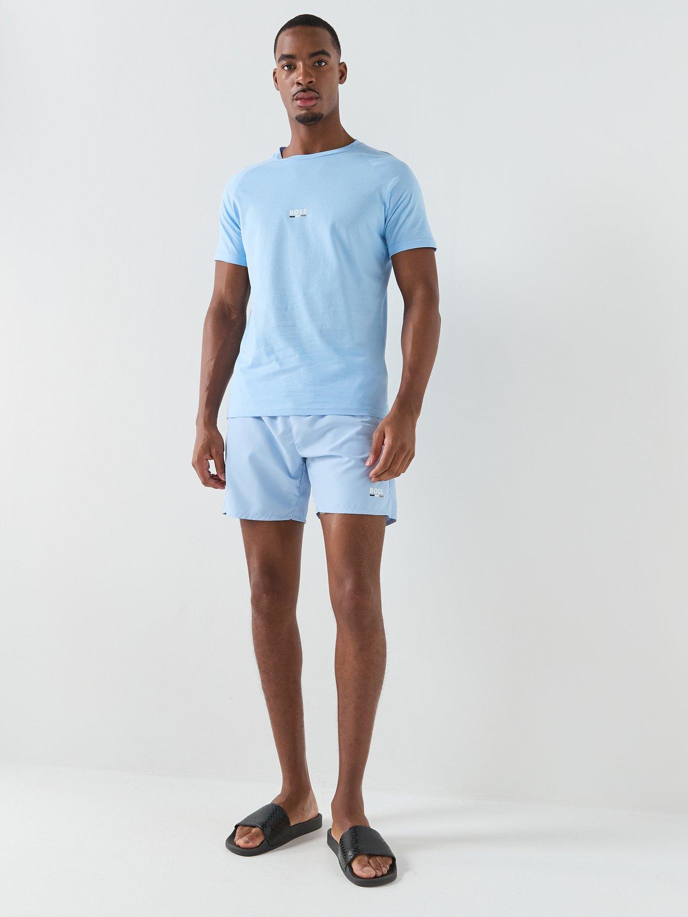 Image 3 of 5 of BOSS Swordfish Swim Shorts - Light Blue