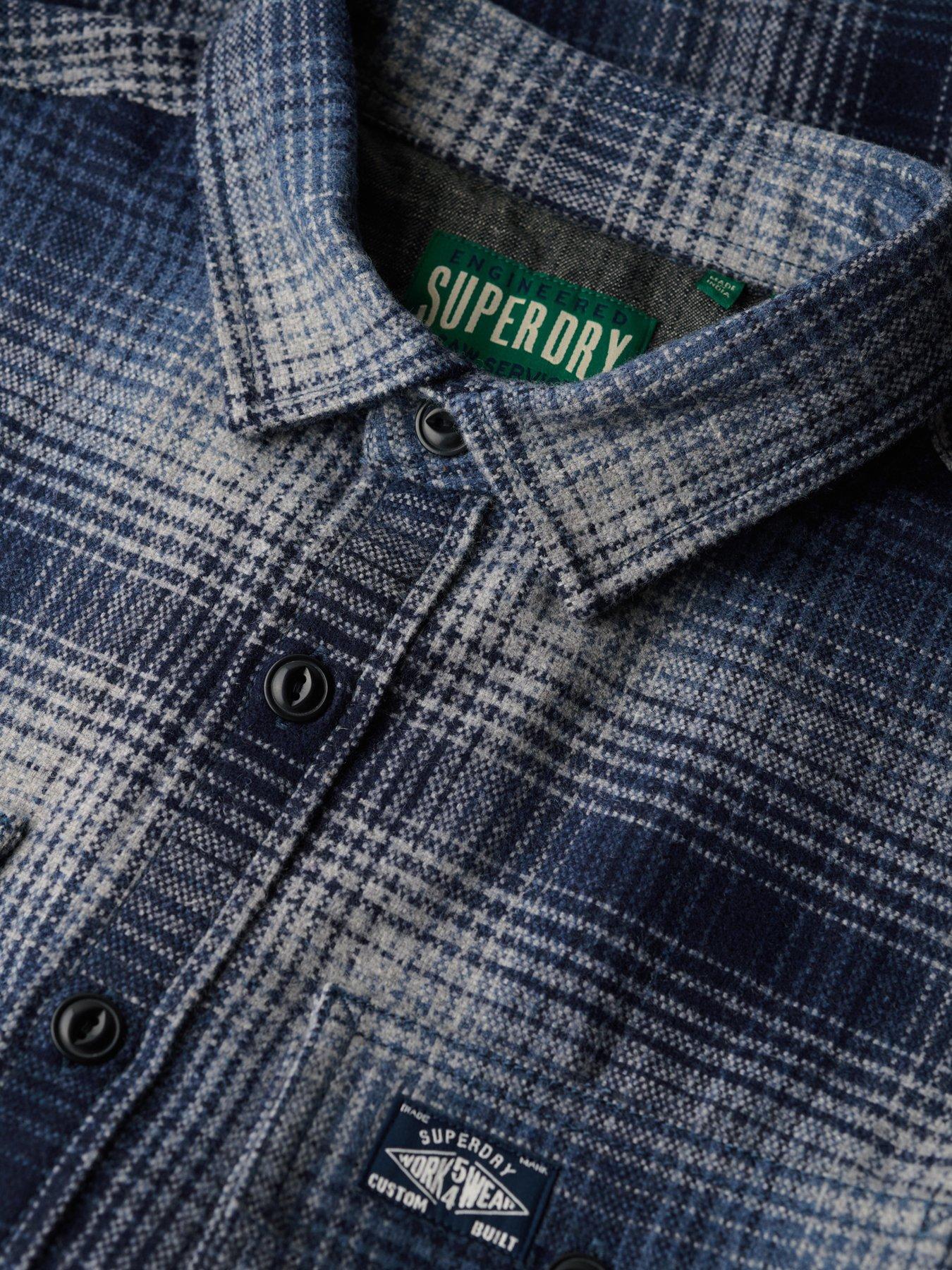Image 6 of 6 of Superdry Superdry Wool Miller Check Overshirt