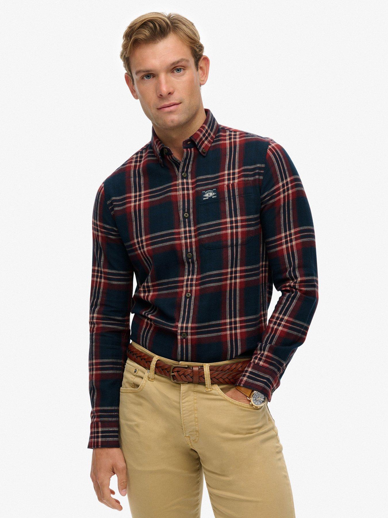 Superdry Superdry Check Print Long Sleeve Shirt