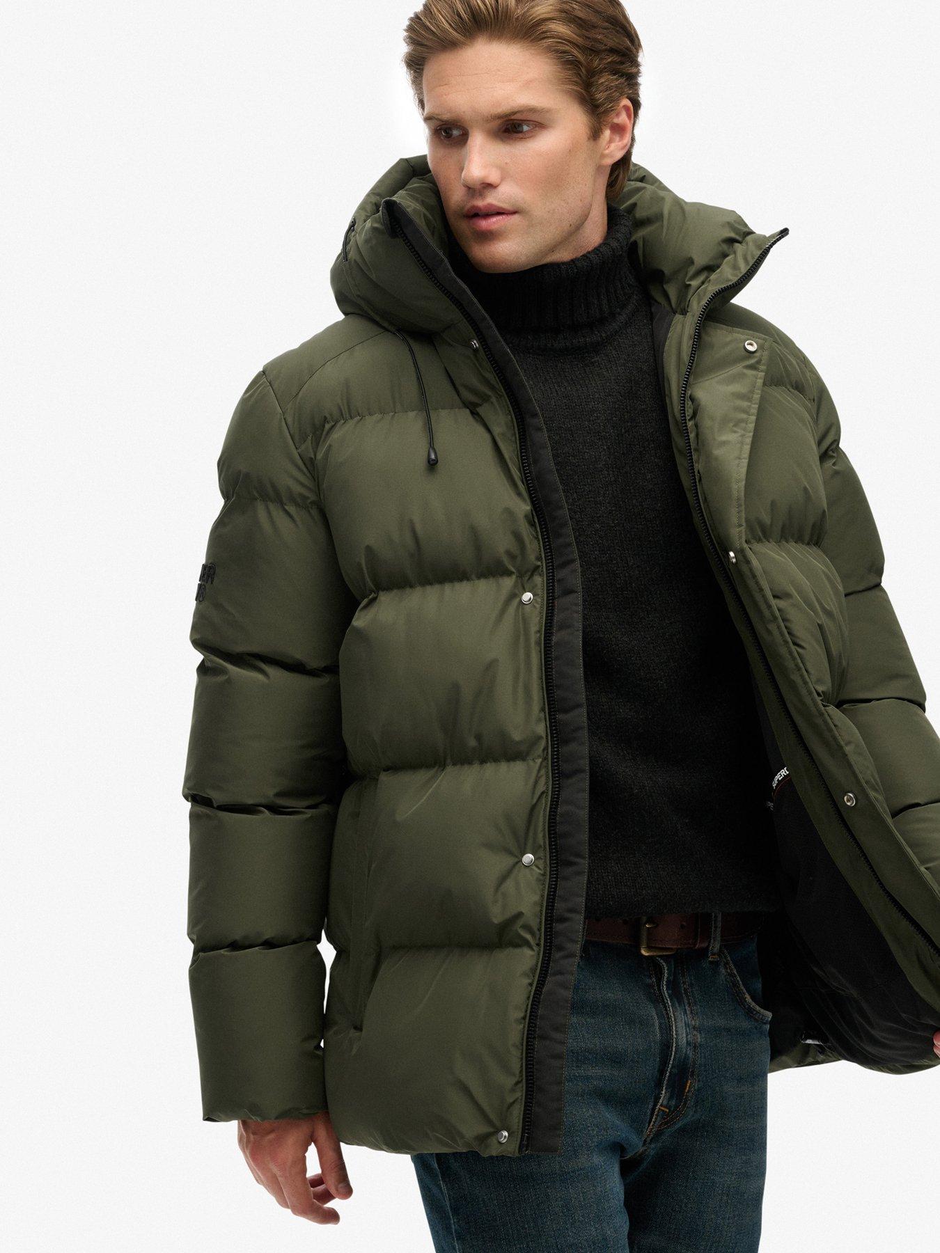  image of superdry-hooded-5-baffle-sports-jacket-khaki