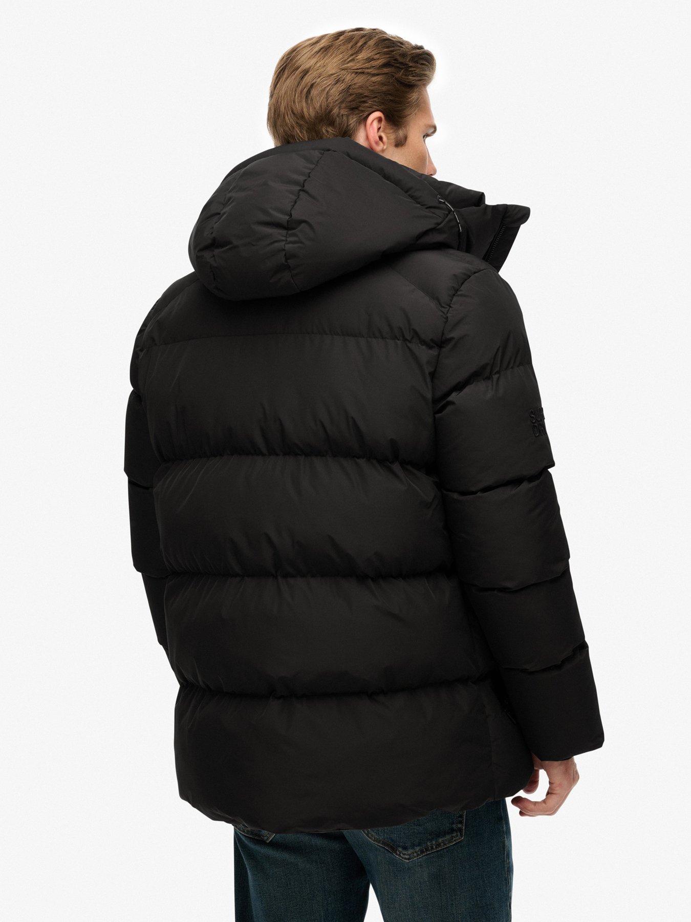 Image 2 of 7 of Superdry Hooded 5 Baffle Sports Jacket - Black