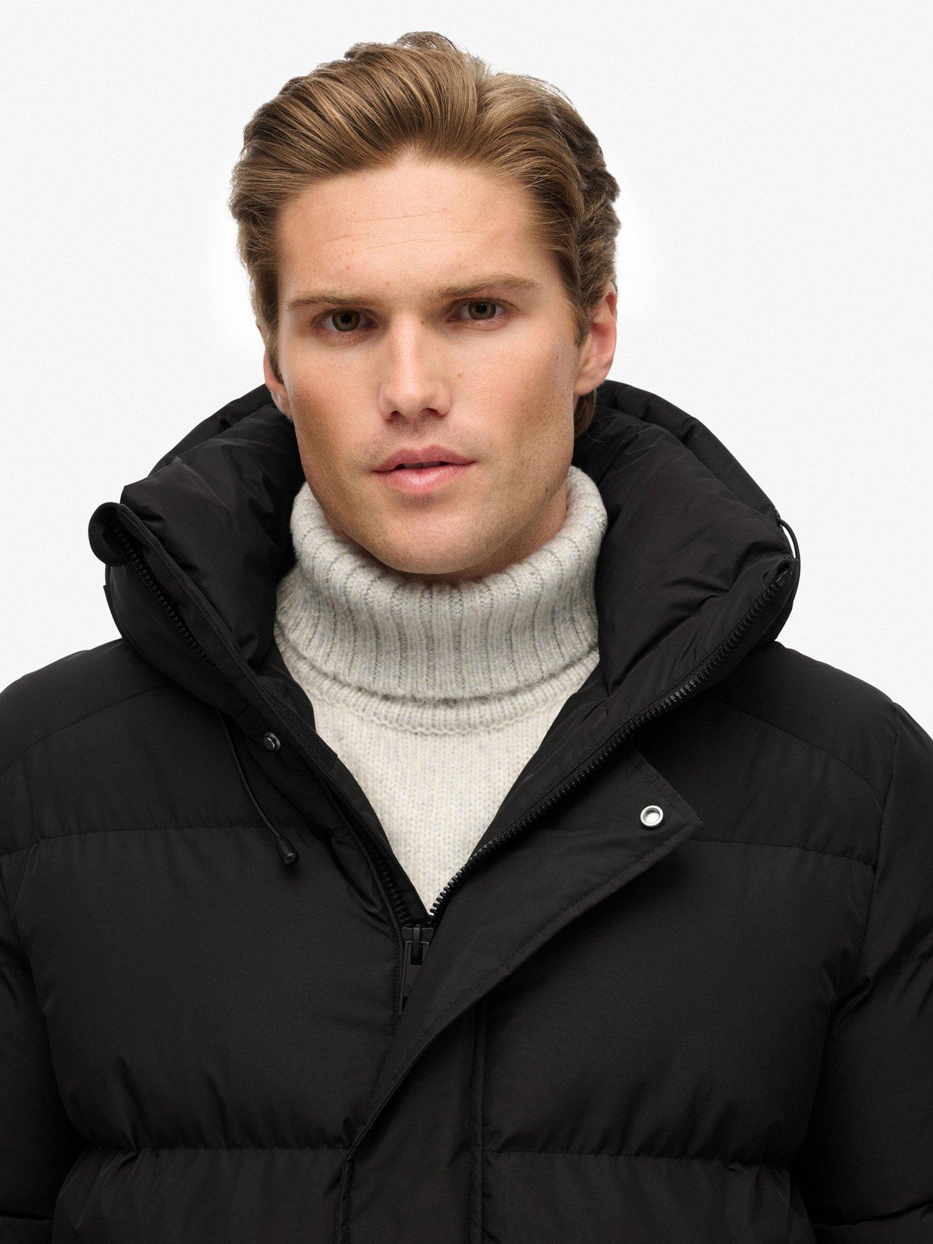 Image 4 of 7 of Superdry Hooded 5 Baffle Sports Jacket - Black