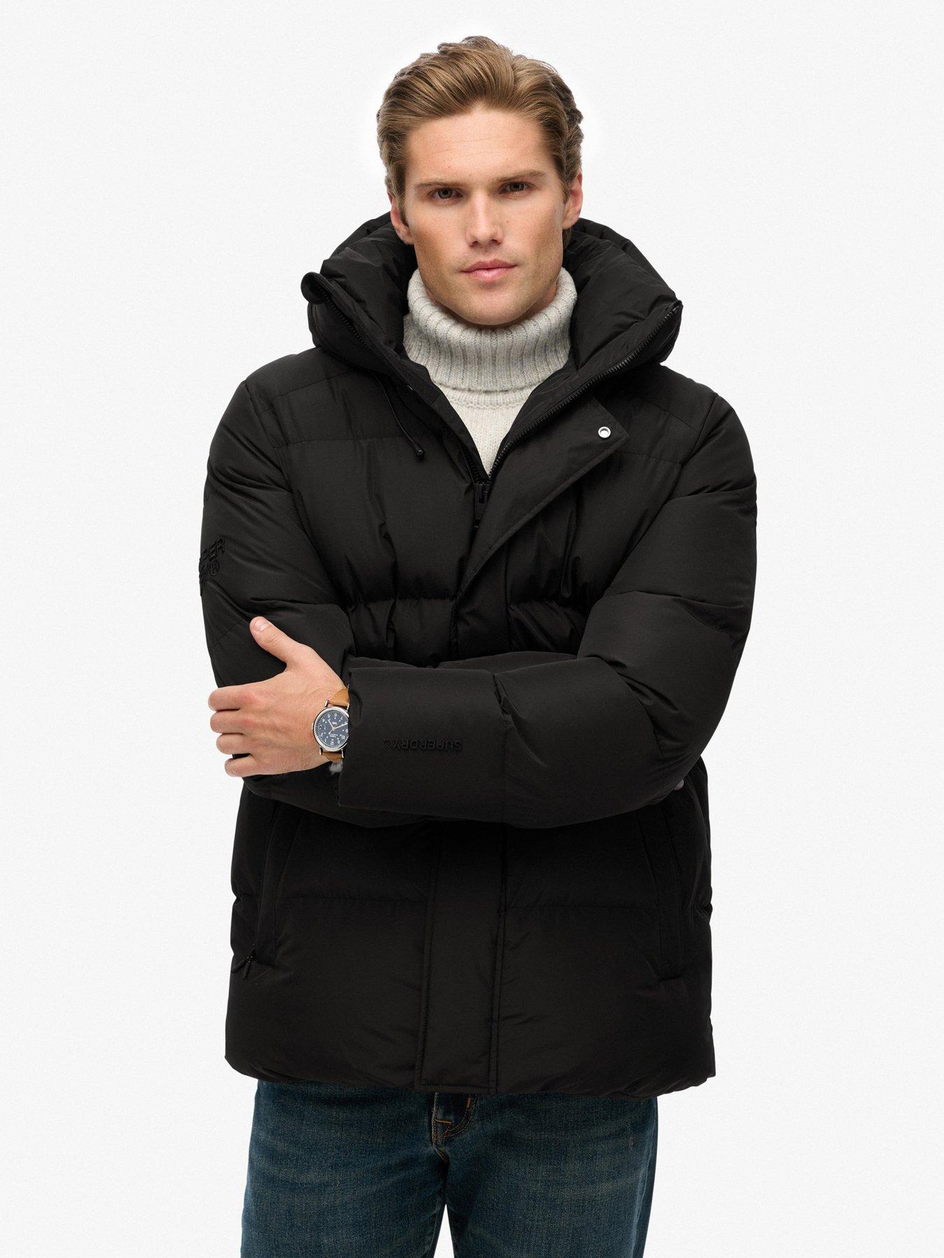 Image 5 of 7 of Superdry Hooded 5 Baffle Sports Jacket - Black