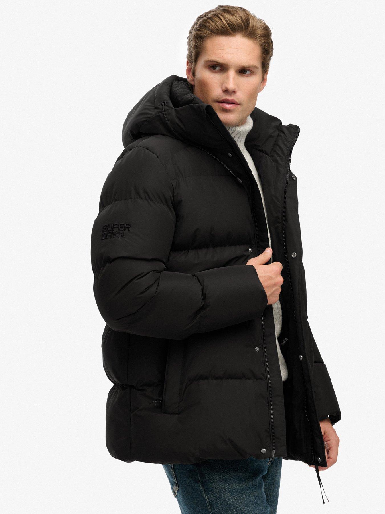  image of superdry-hooded-5-baffle-sports-jacket-black