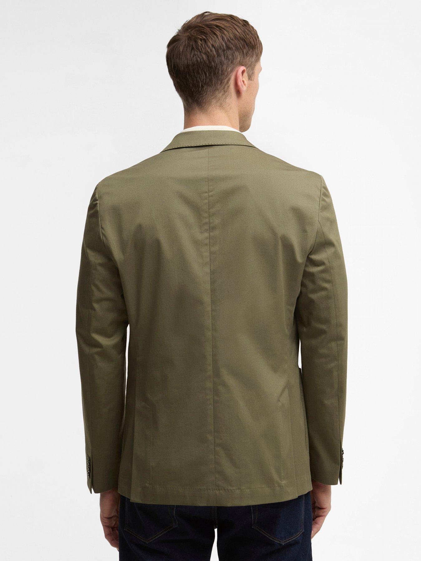 Image 2 of 6 of Barbour Bellamy Cotton Blazer - Olive