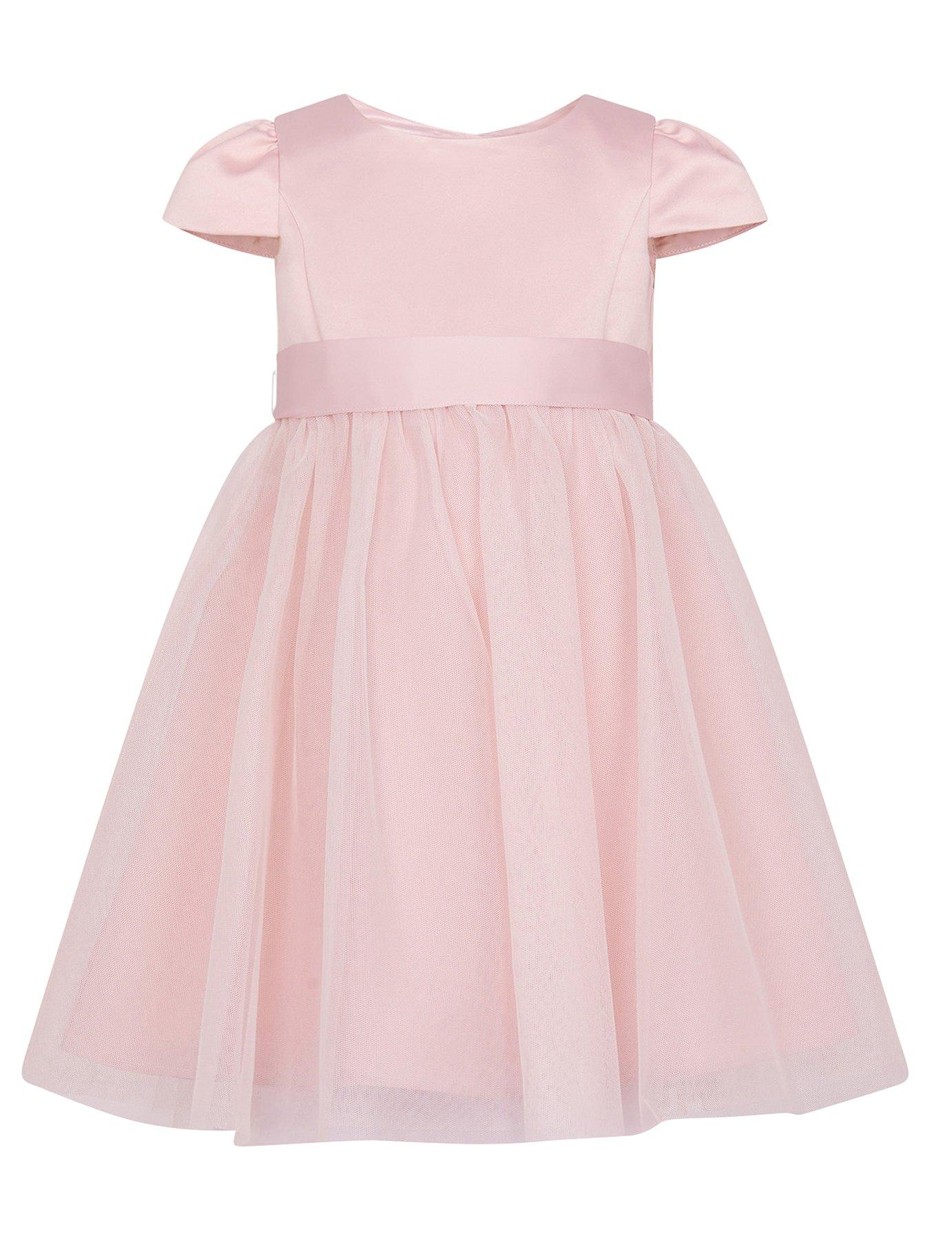  image of monsoon-baby-girls-tulle-bridesmaid-dress-pink