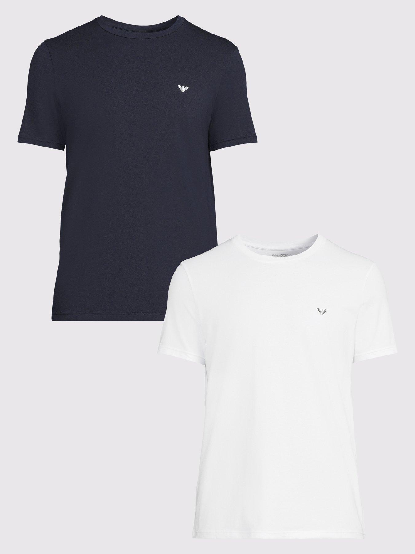 Emporio Armani Bodywear Endurance 2 Pack Crew Neck T-Shirt - Multi