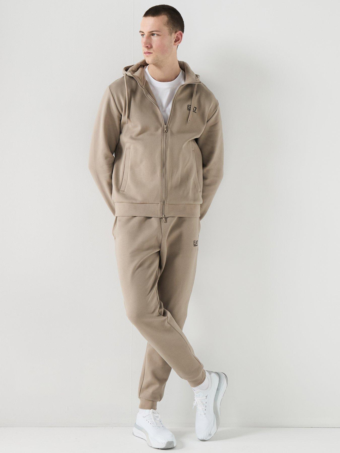EA7 Emporio Armani Train Core Id Full Zip Hooded Tracksuit - Grey