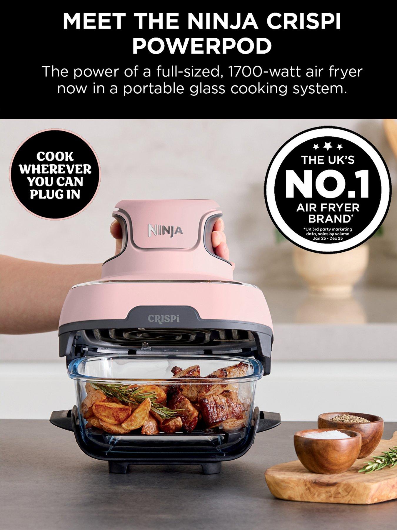 NINJA CRISPi 4-in-1 Portable Glass Air Fryer - Pink [FN101UKPK