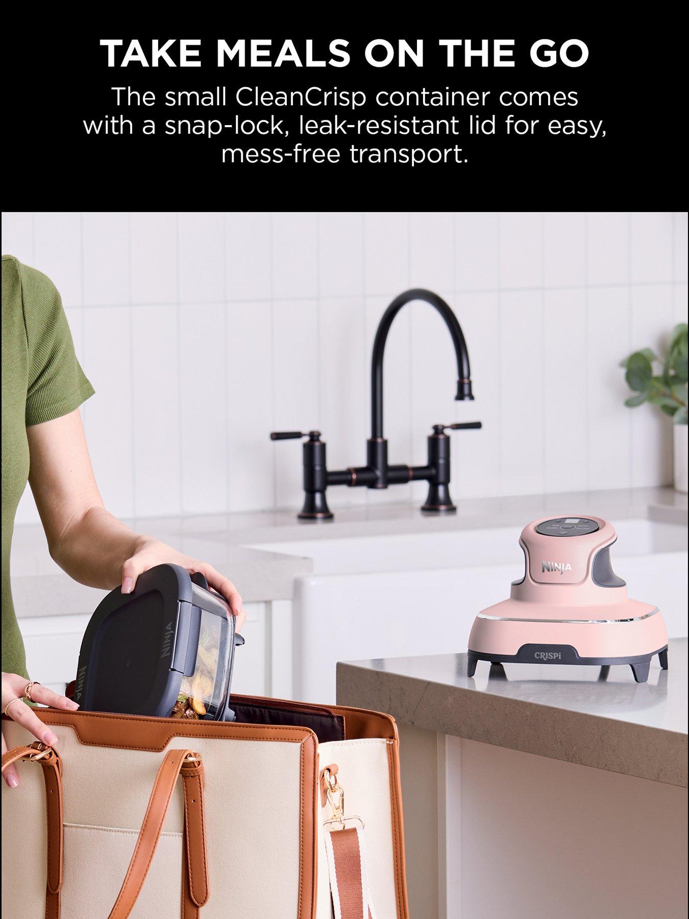  image of ninja-crispi-4-in-1-portable-glass-air-fryer-pink-fn101ukpk