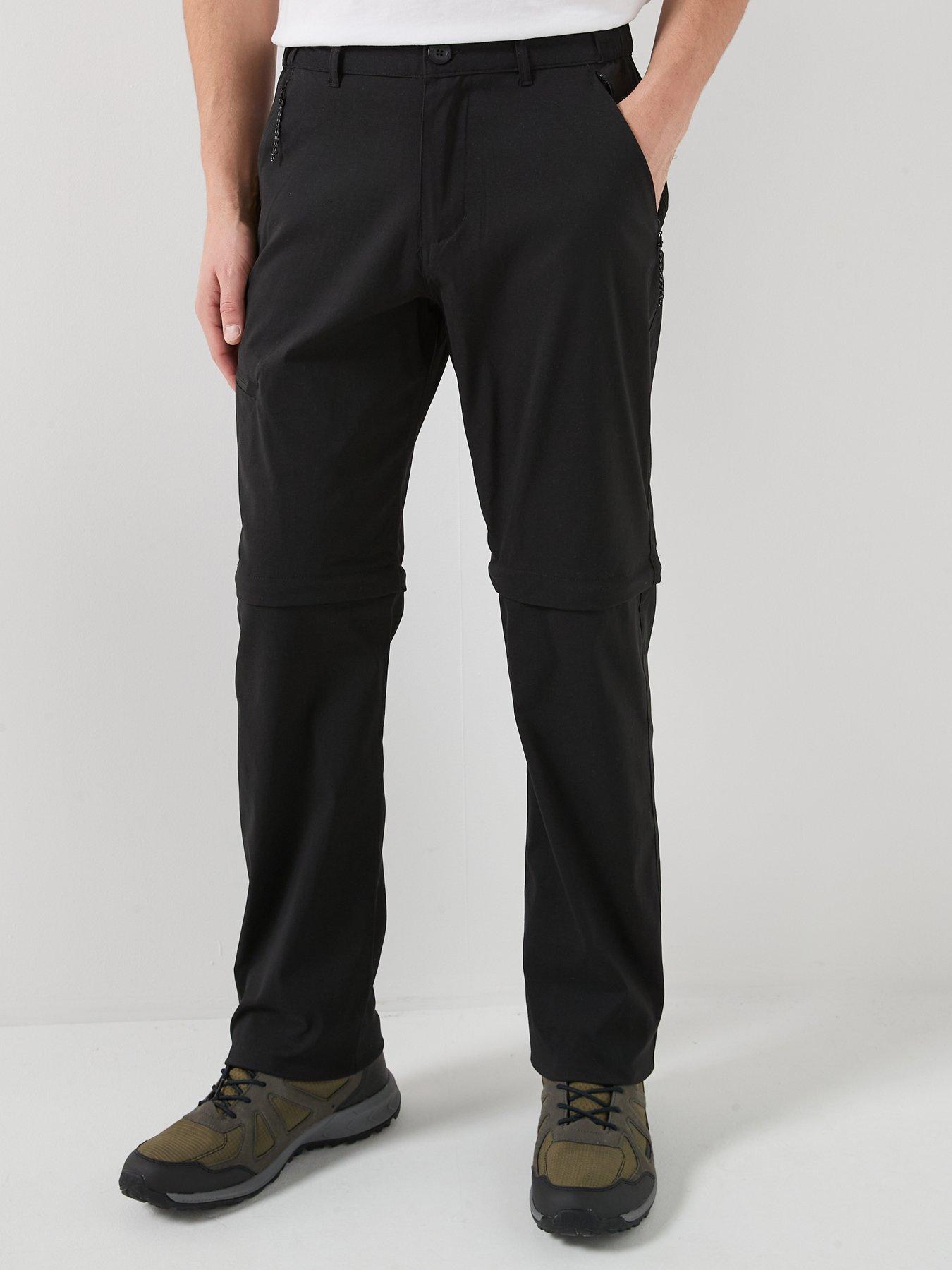 Craghoppers Mens Kiwi Pro III Convertible Trousers - Black